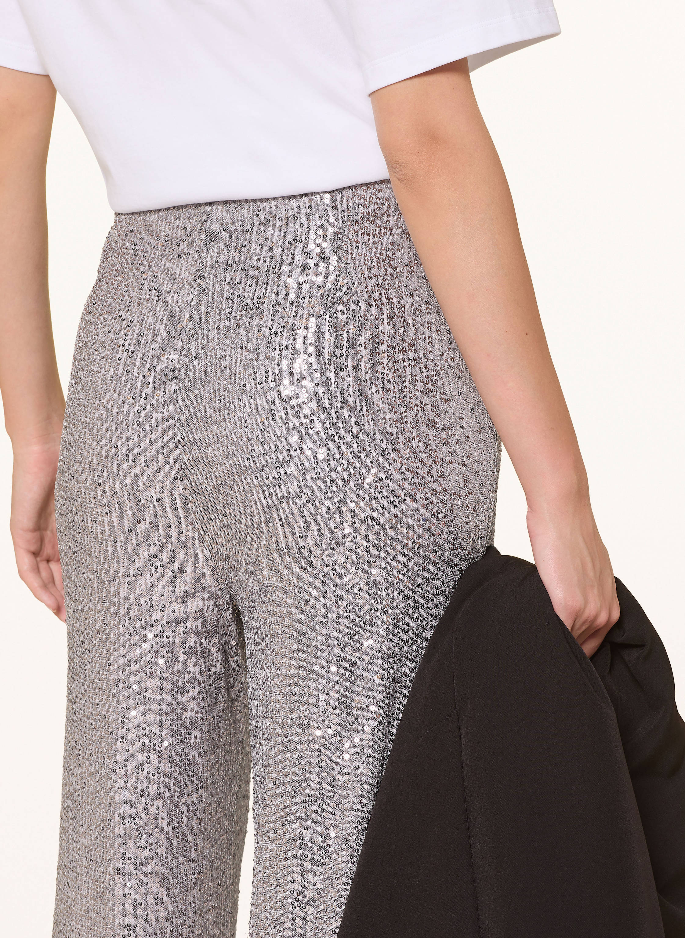 Thumbnail - Darling Harbour Marlenehose Mit Pailletten grau