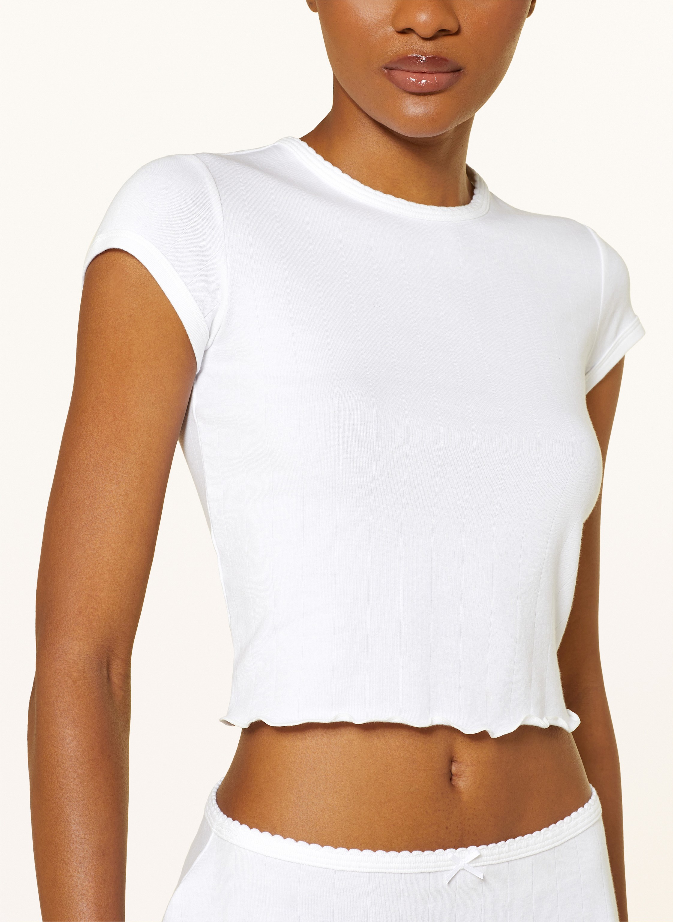 Thumbnail - Skims Lounge-Shirt Drop Needle weiss