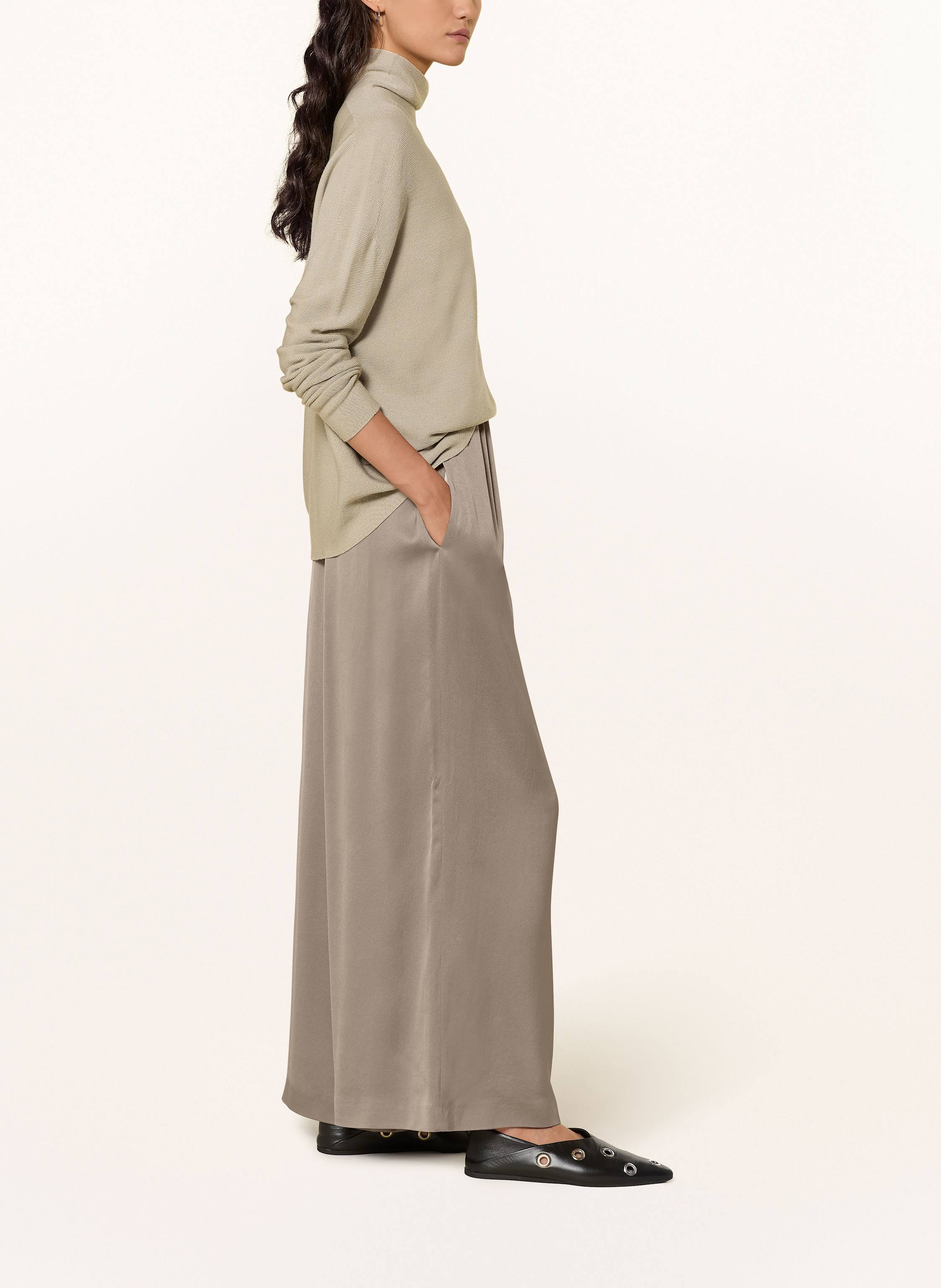 Thumbnail - Drykorn Satinhose Tweezer beige