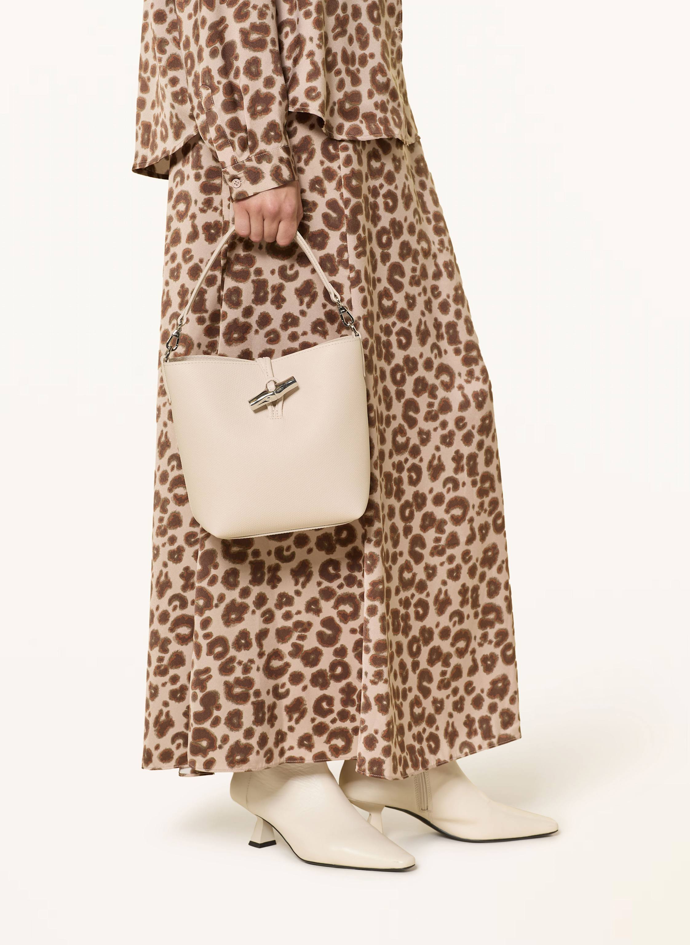 Thumbnail - Longchamp Umhängetasche Le Roseau Small weiss