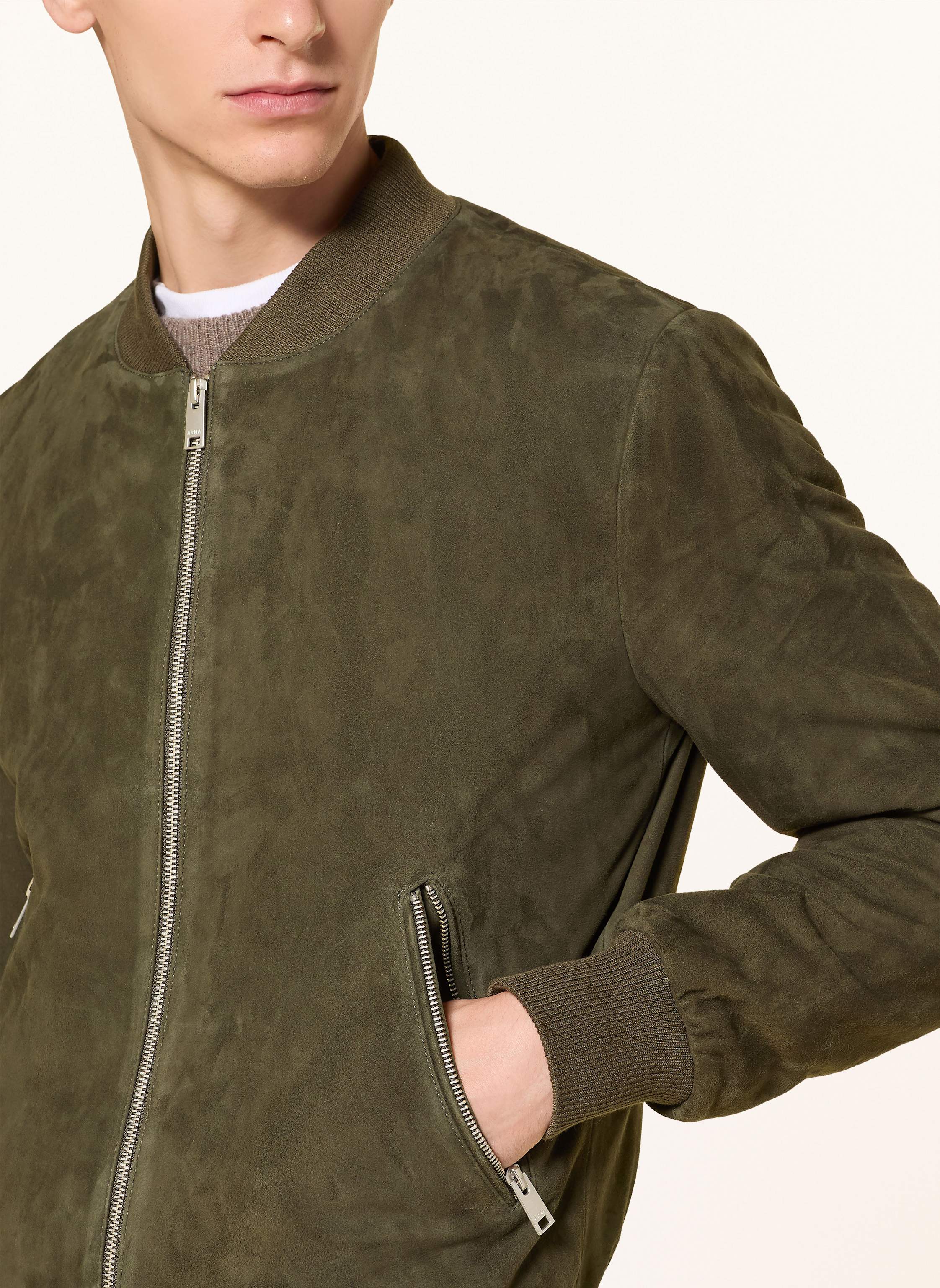 Thumbnail - Arma Lederblouson Didier gruen