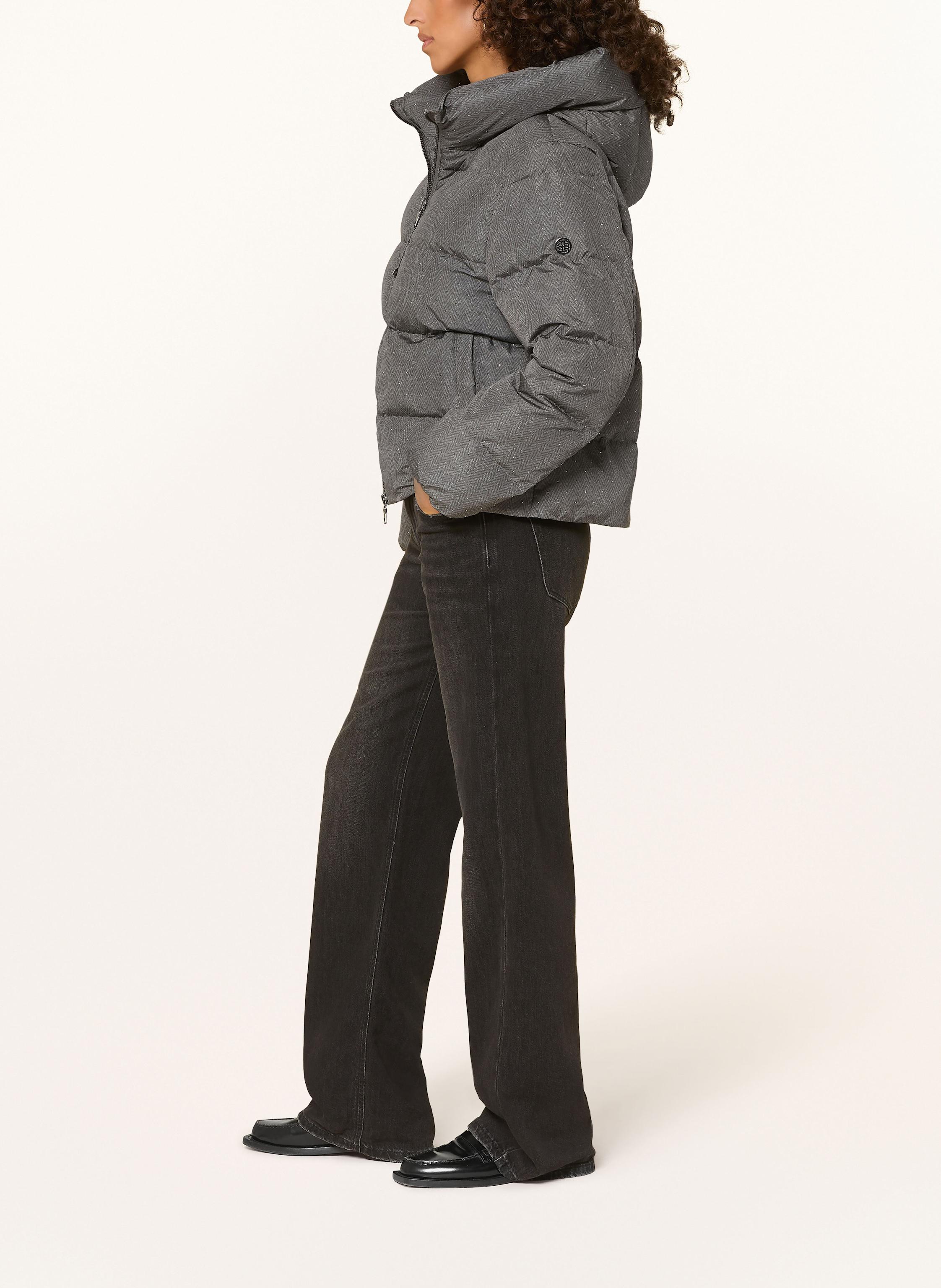 Thumbnail - Blonde No.8 Steppjacke Mit Schmucksteinen grau