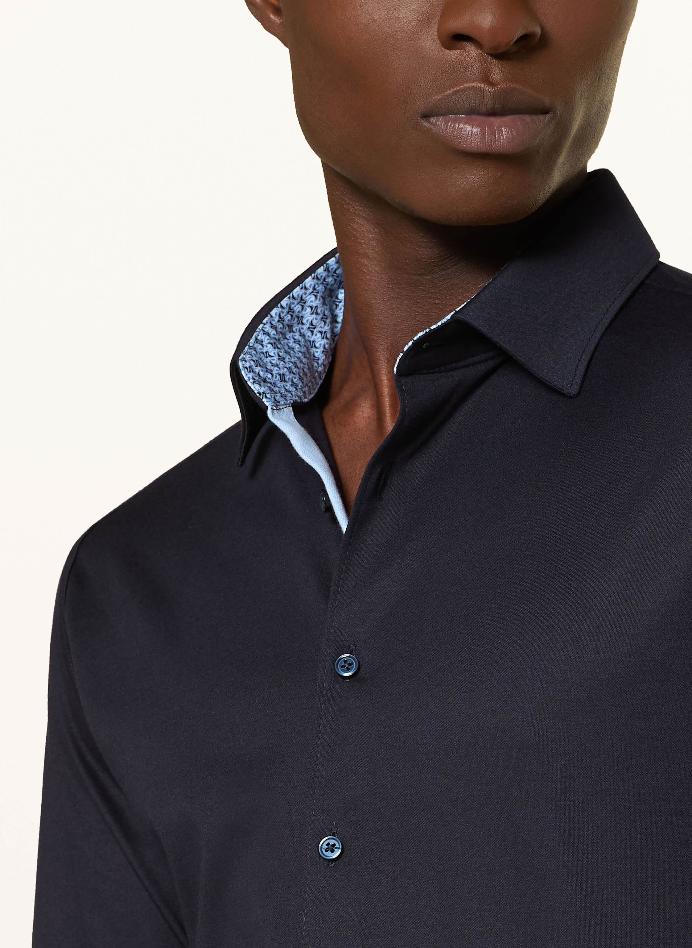 Thumbnail - Desoto Jerseyhemd Slim Fit blau