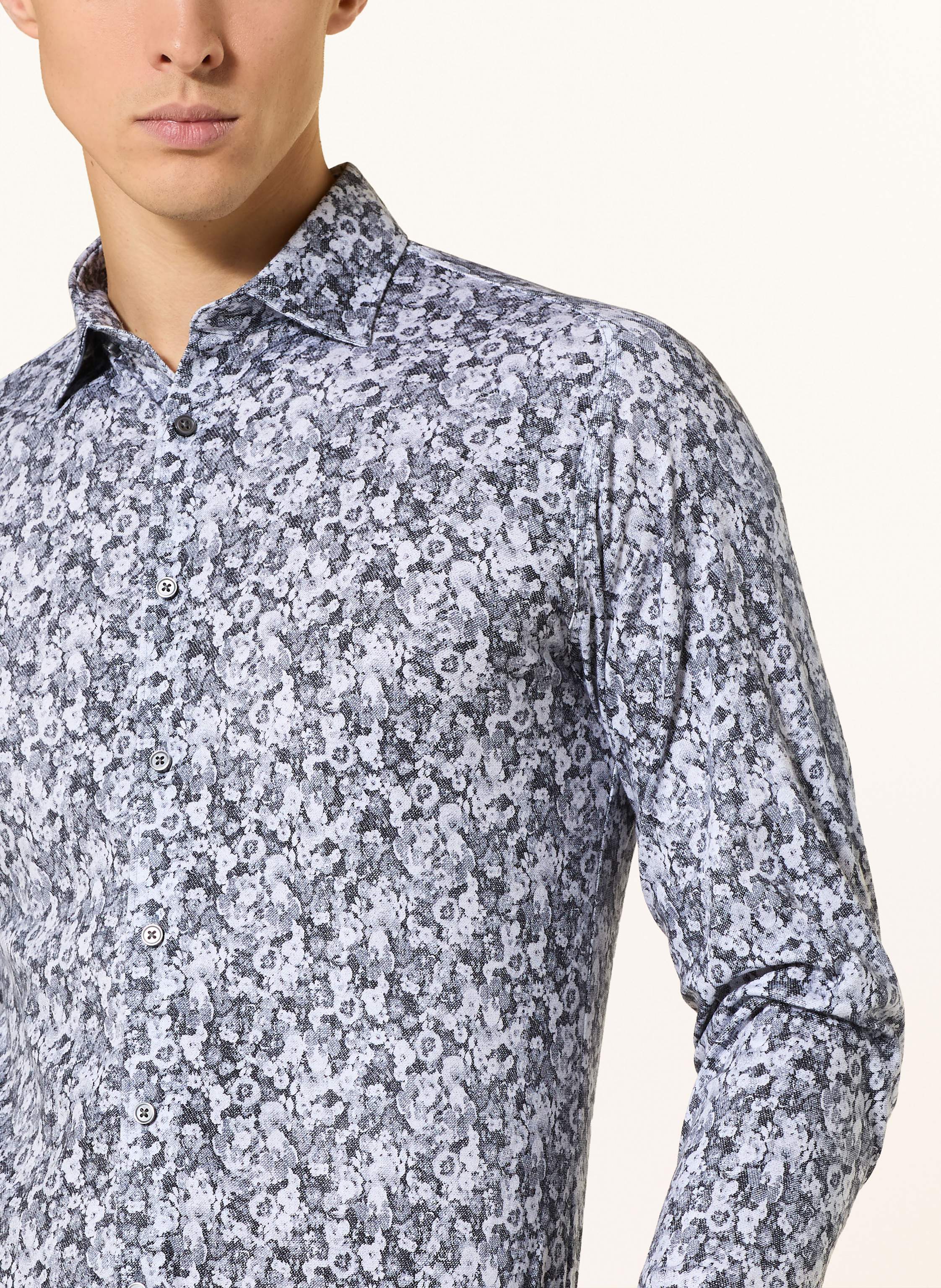 Thumbnail - Desoto Jerseyhemd Slim Fit grau