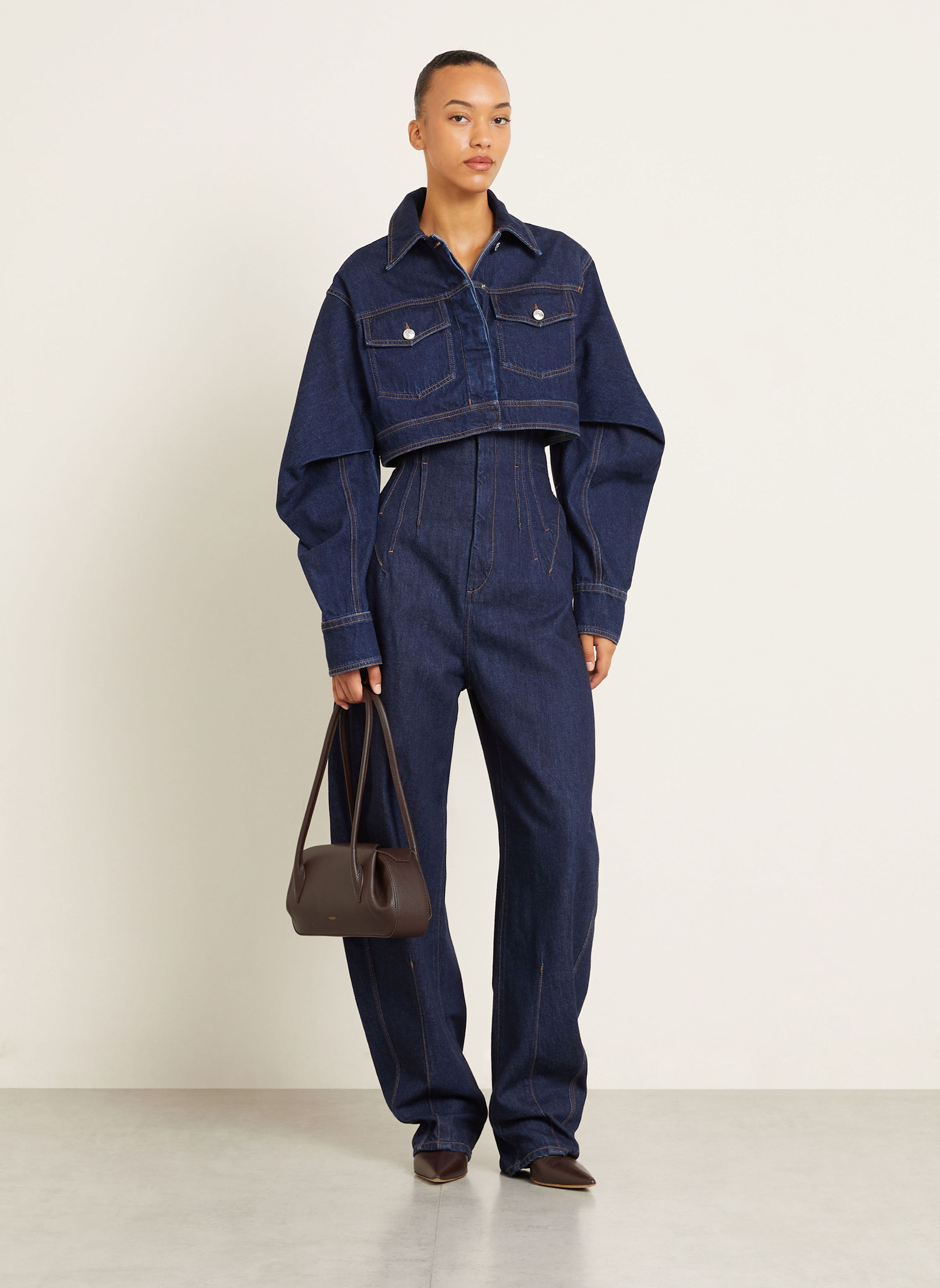 Thumbnail - Yuzefi Schultertasche Oyster braun