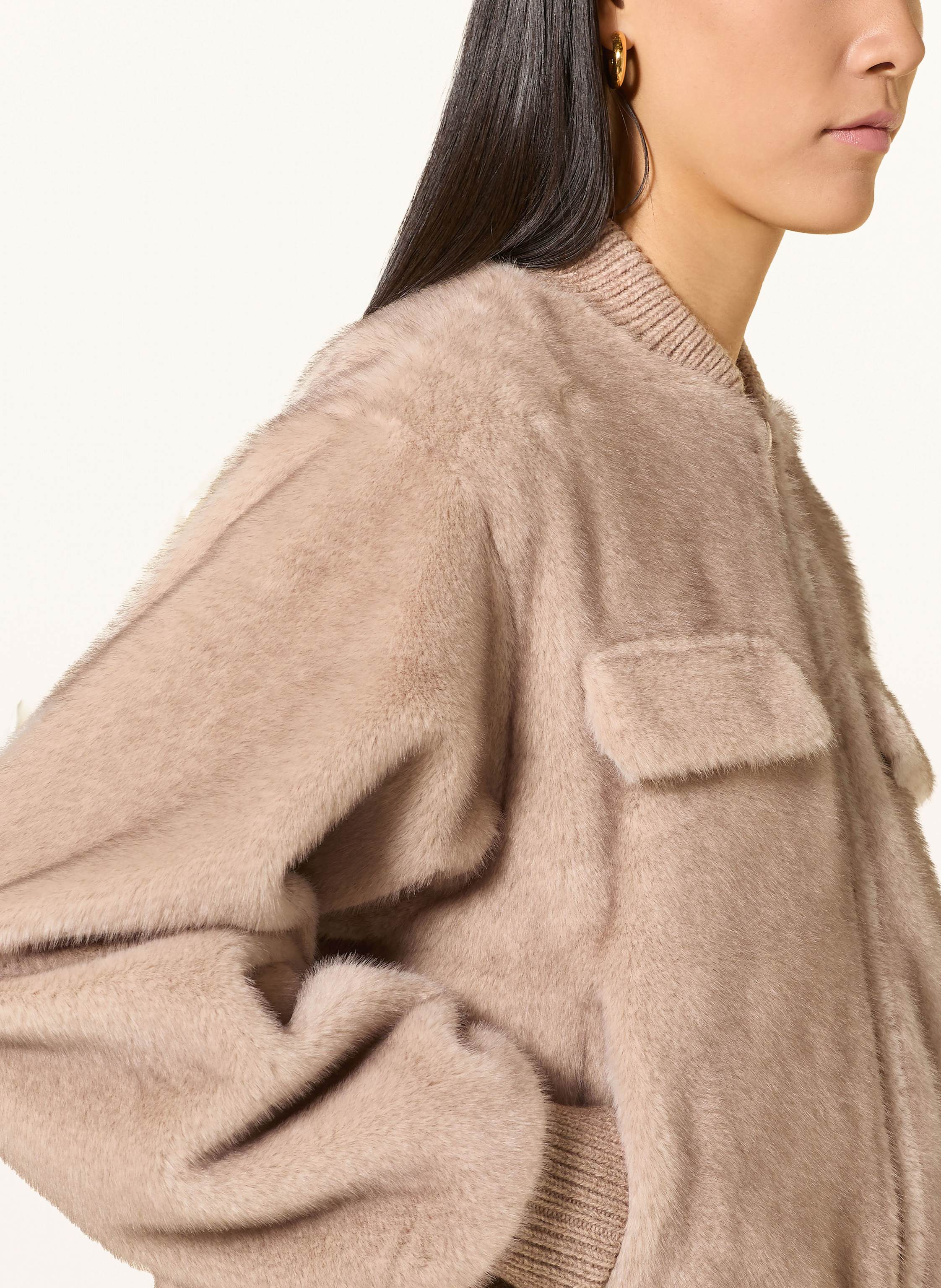 Thumbnail - Beaumont Kunstpelz-Blouson Milaya beige