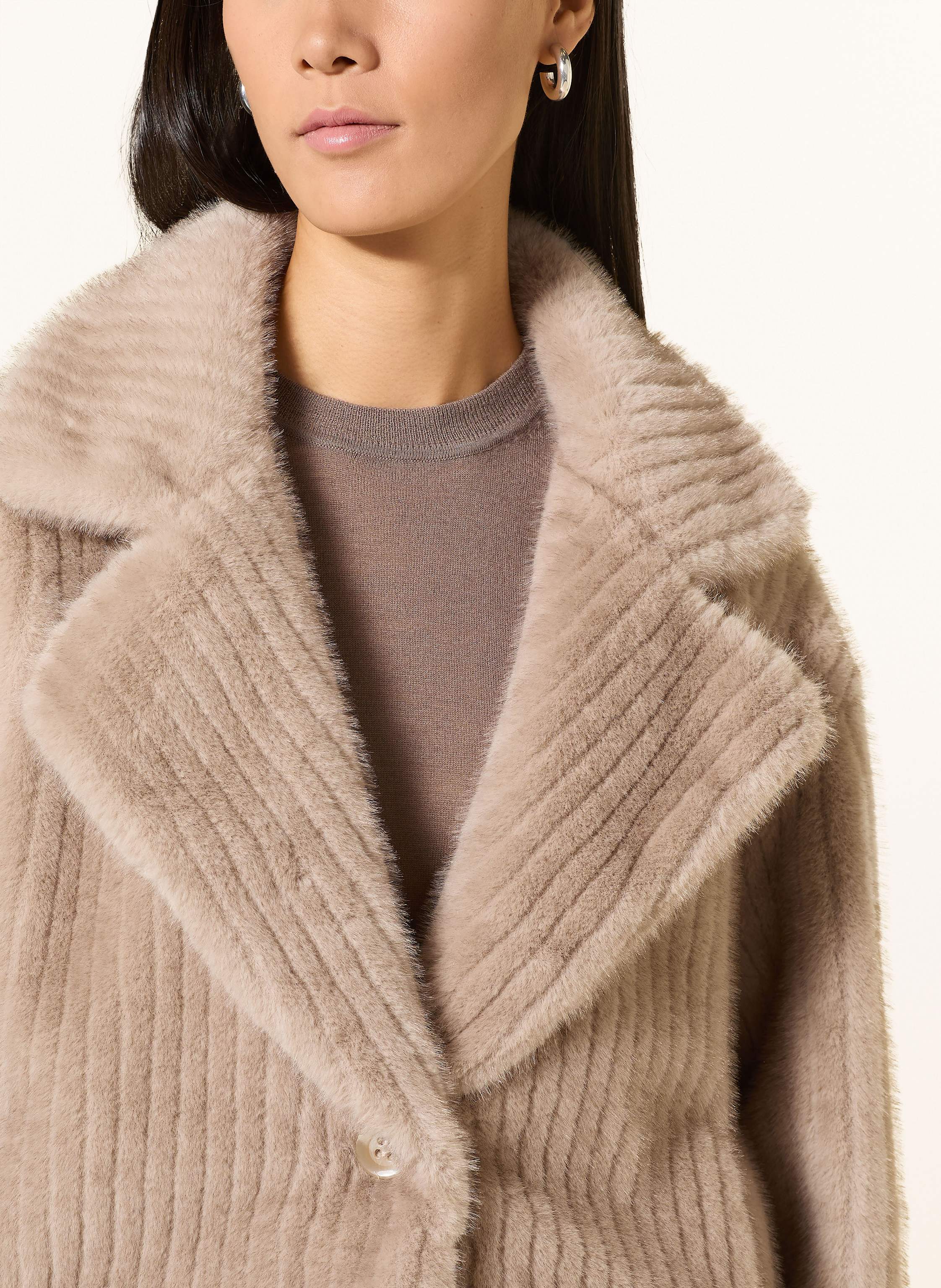 Thumbnail - Beaumont Kunstfell-Jacke Fallony beige