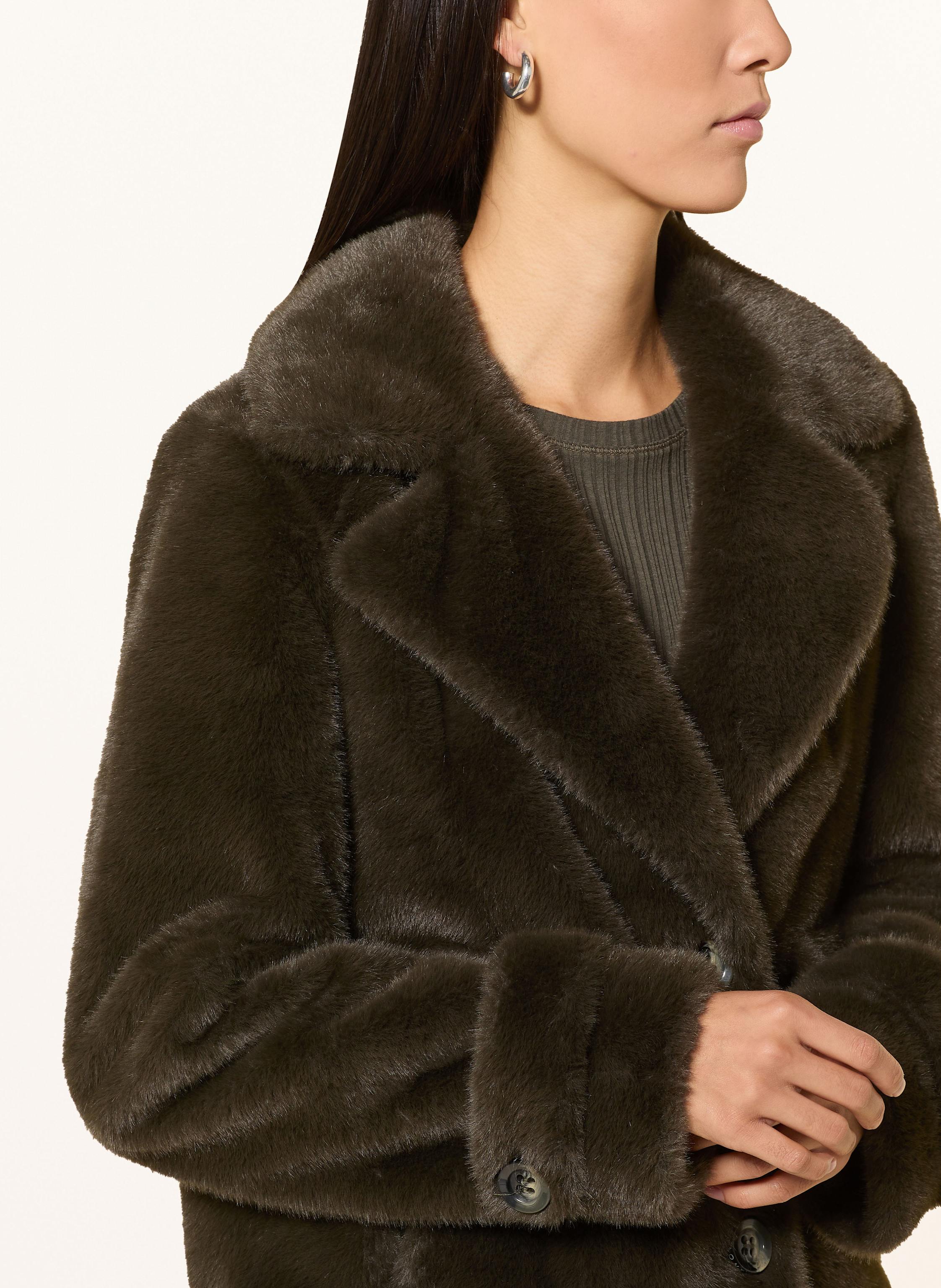 Thumbnail - Beaumont Kunstpelz-Jacke Abby gruen