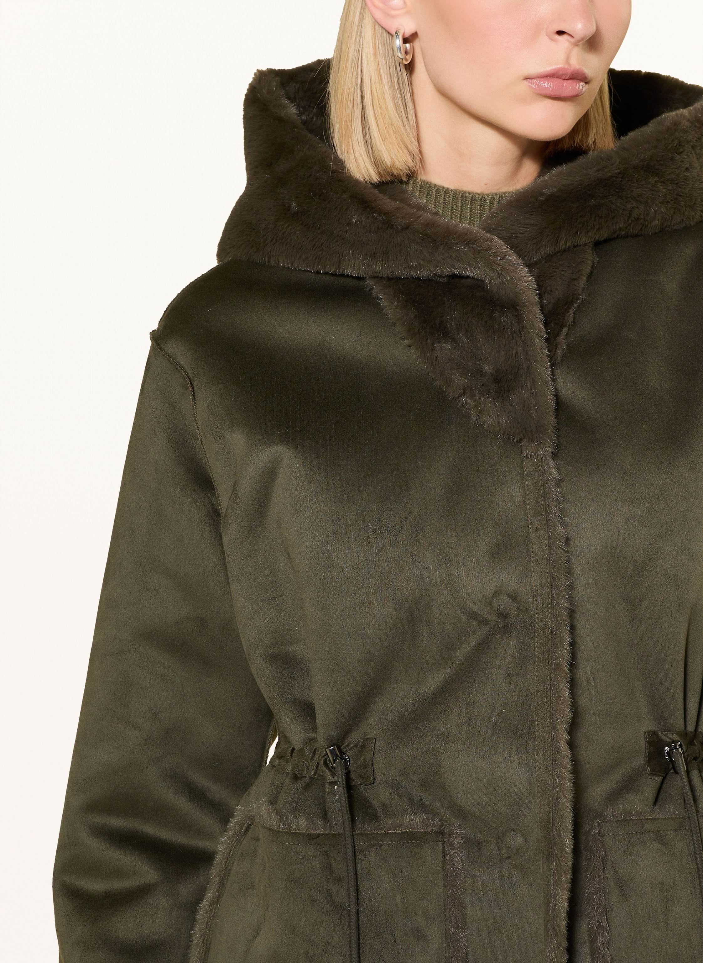 Thumbnail - Beaumont Kunstpelz-Mantel Maya gruen