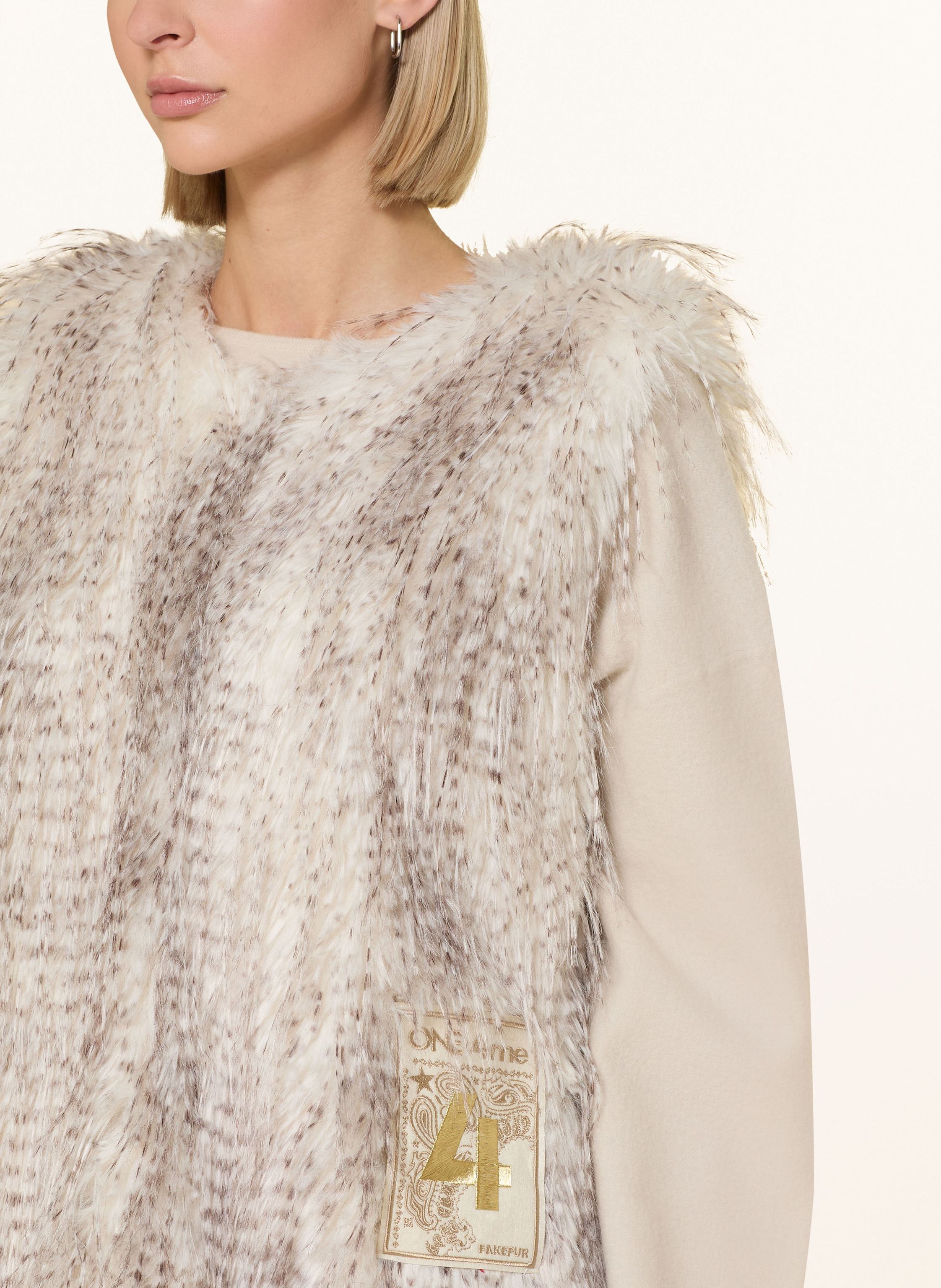 Thumbnail - Grace Kunstpelz-Weste weiss