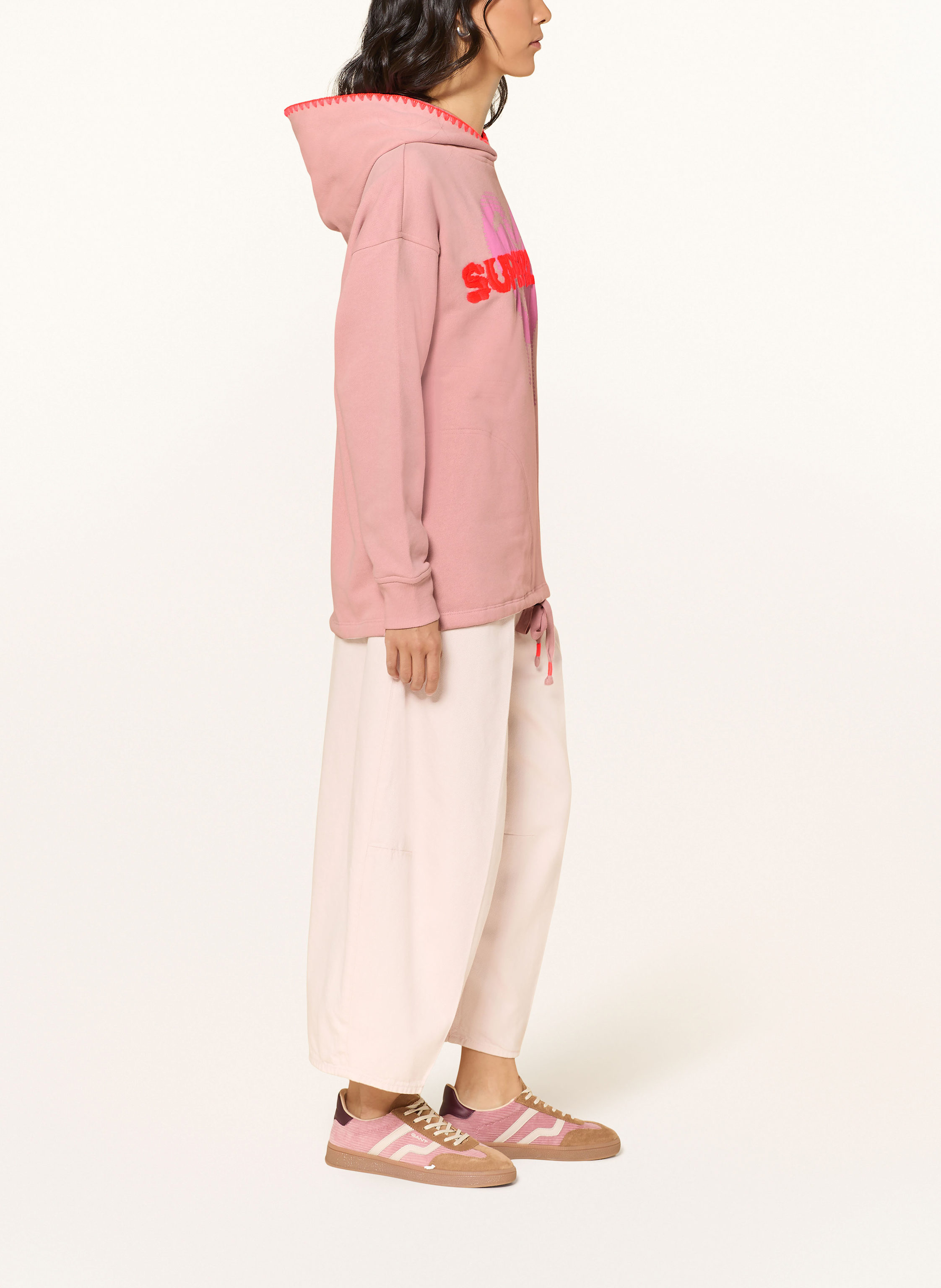 Thumbnail - Grace Oversized-Hoodie rosa