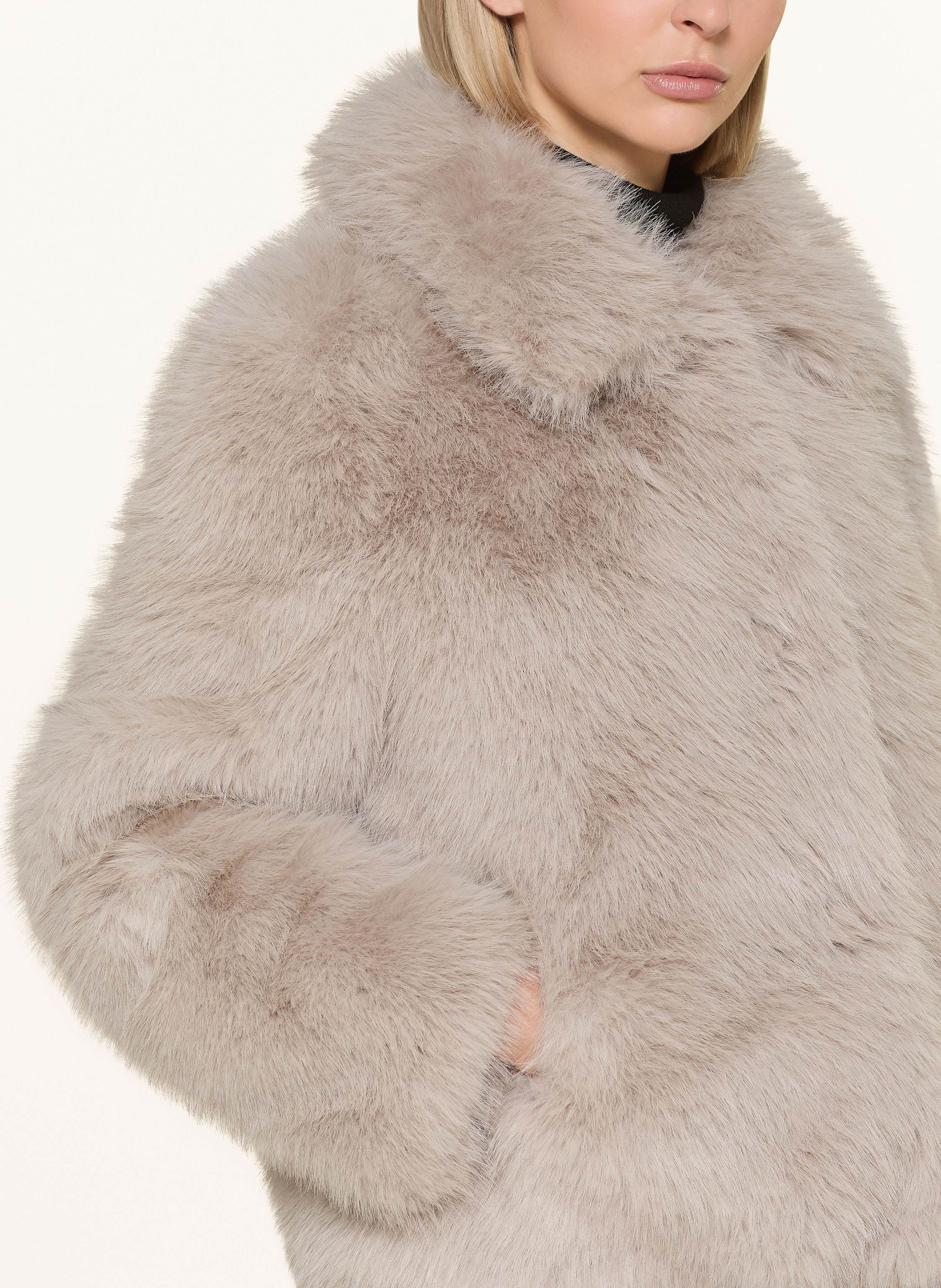 Thumbnail - Grace Kunstpelz-Jacke grau