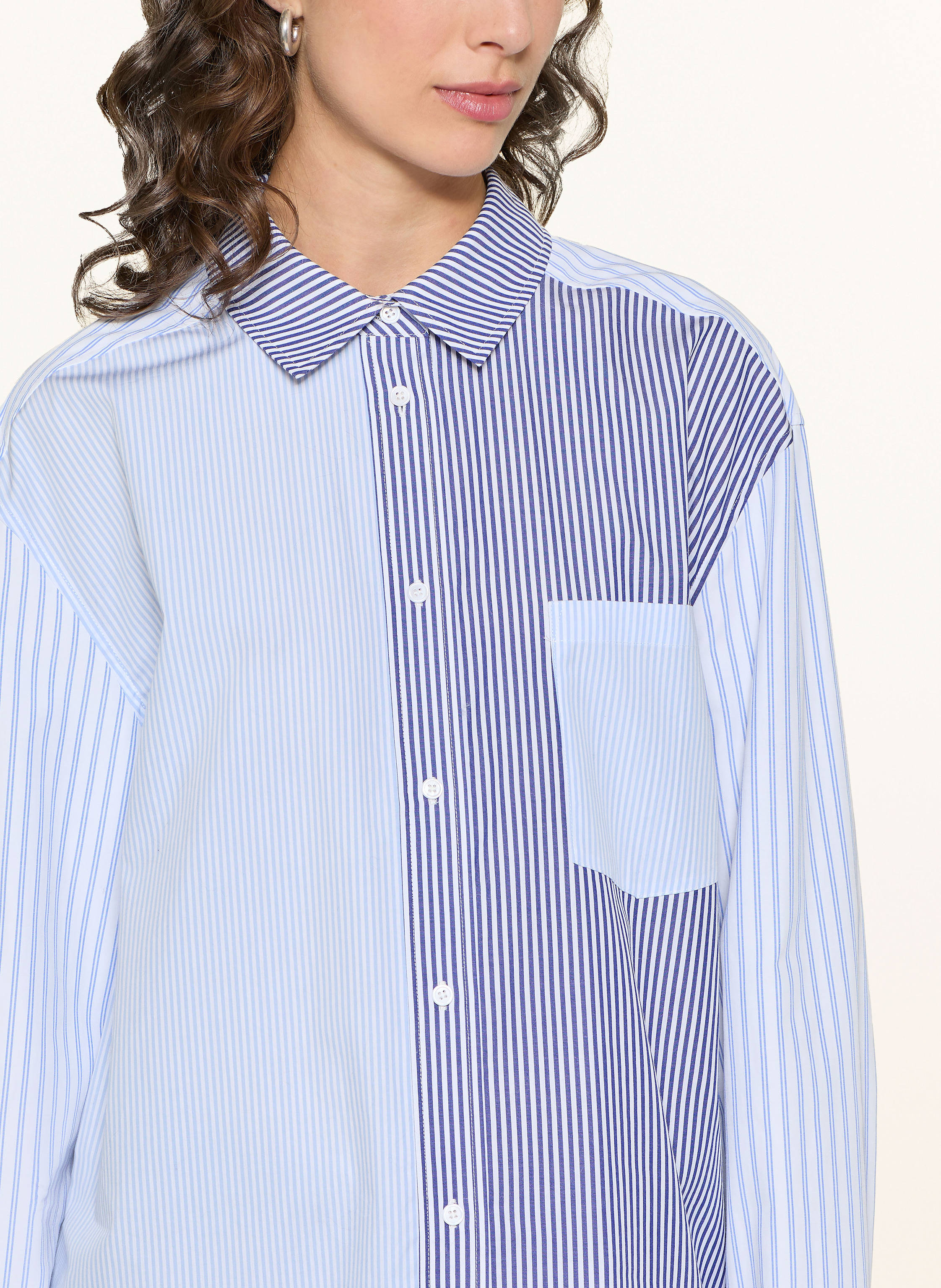 Thumbnail - Mrs & Hugs Hemdbluse blau