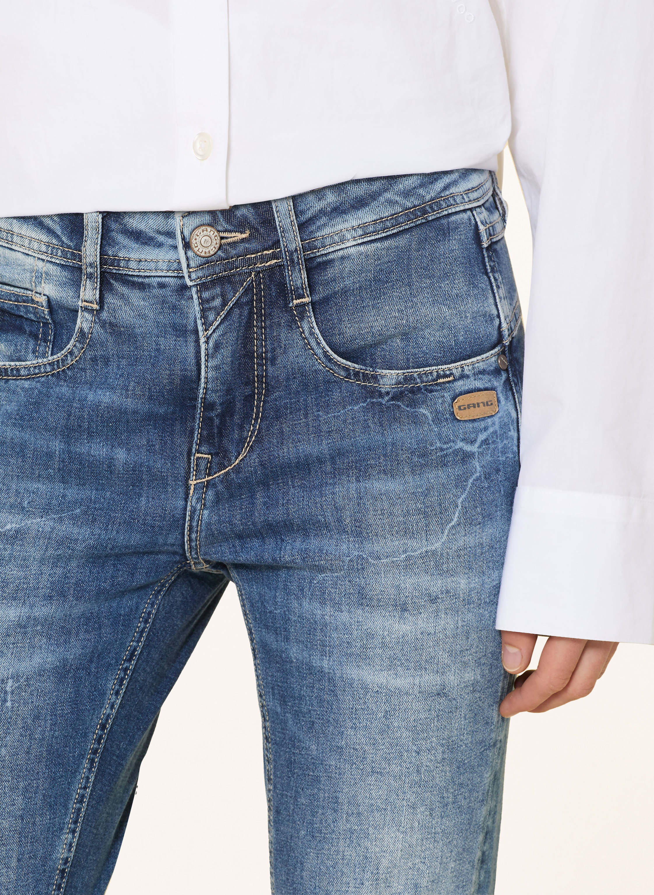 Thumbnail - Gang Cropped Jeans 94amelie Cropped blau