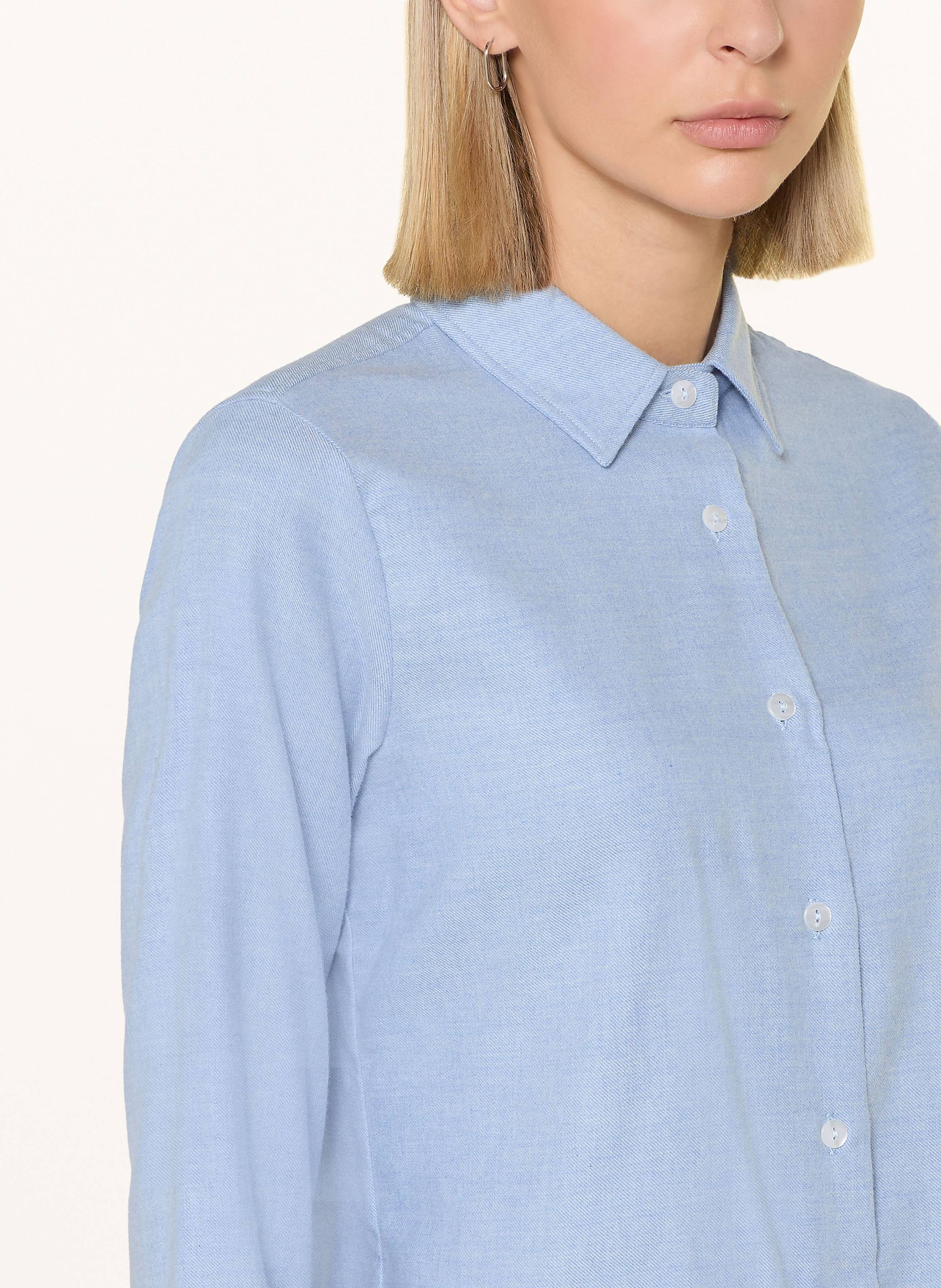 Thumbnail - Rossana Diva Hemdbluse Aus Flanell blau