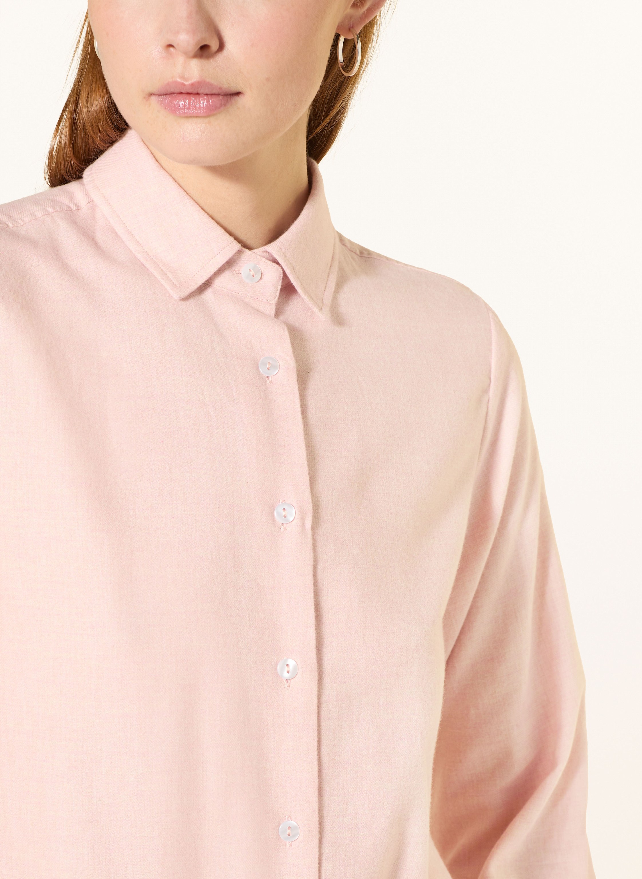 Thumbnail - Rossana Diva Hemdbluse Aus Flanell rosa