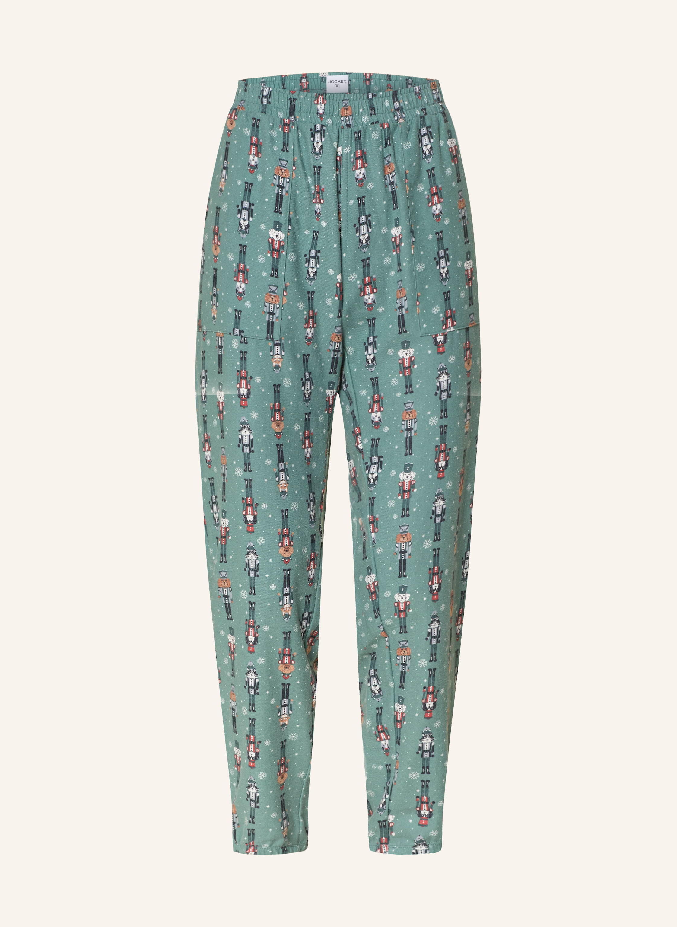 Jockey Schlafhose Everday Flannel Aus Flanell gruen