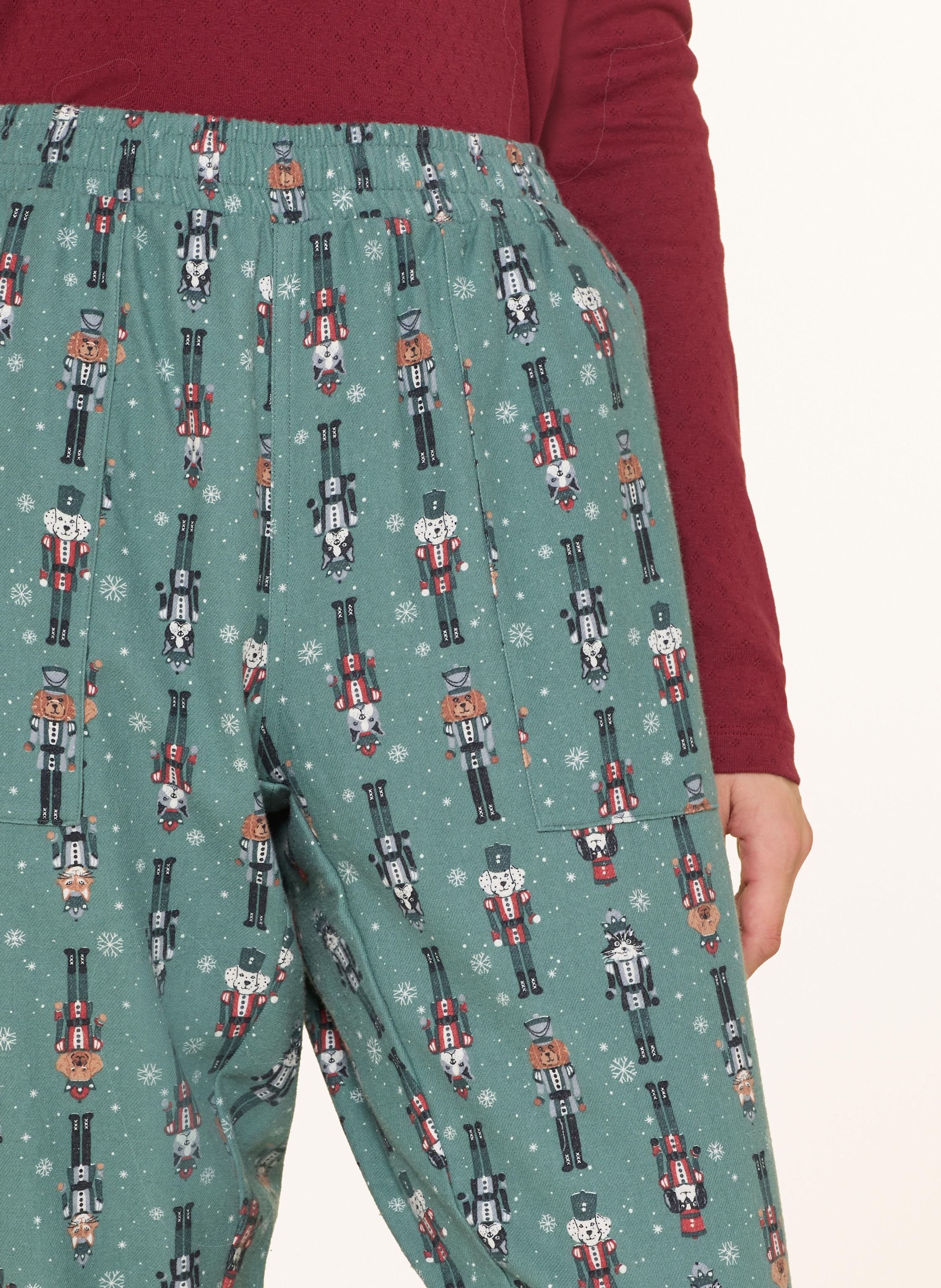 Thumbnail - Jockey Schlafhose Everday Flannel Aus Flanell gruen