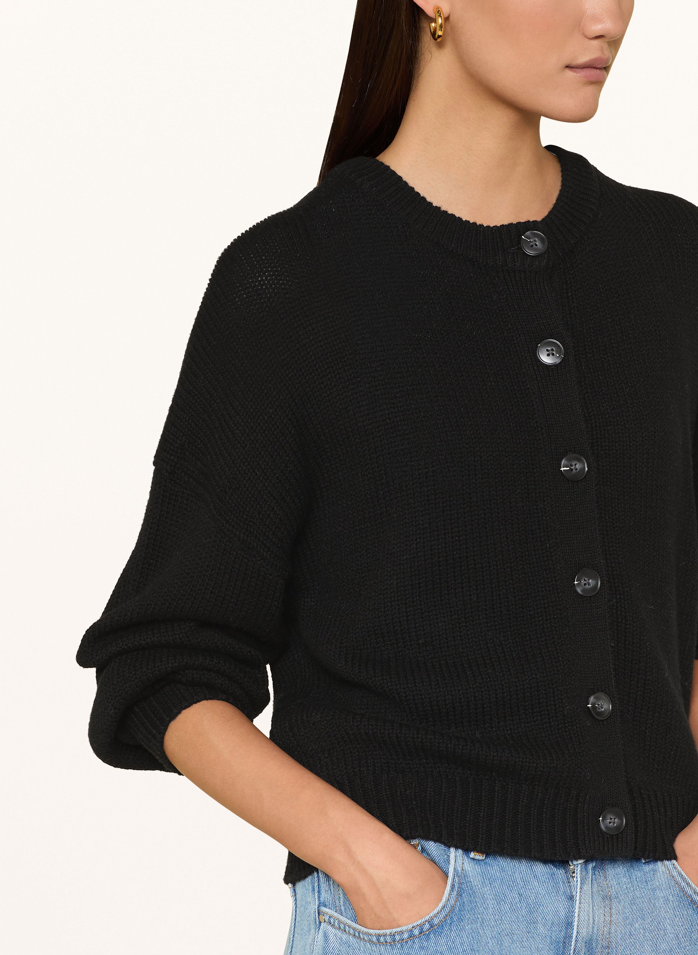 Thumbnail - Mrs & Hugs Strickjacke schwarz