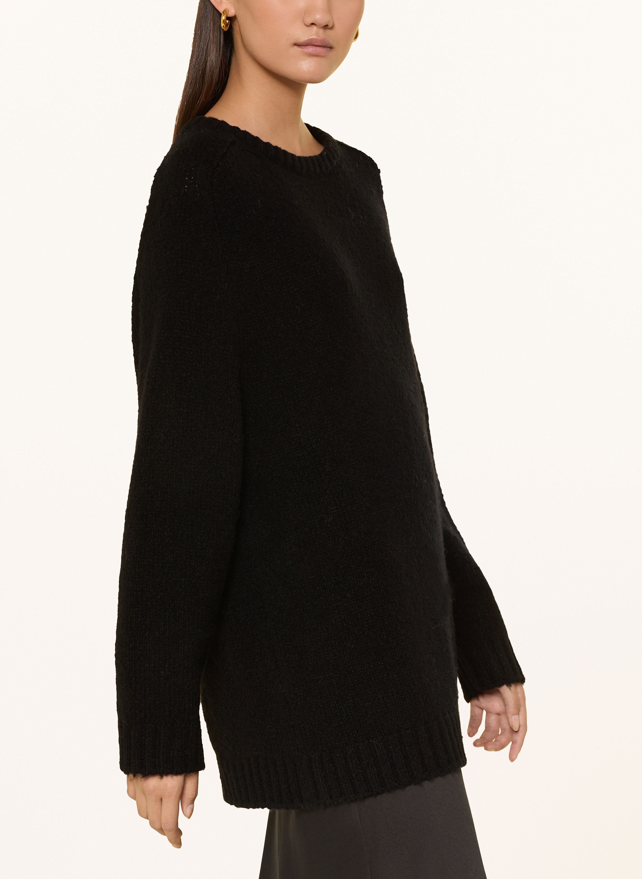 Thumbnail - Mrs & Hugs Pullover Aus Merinowolle schwarz