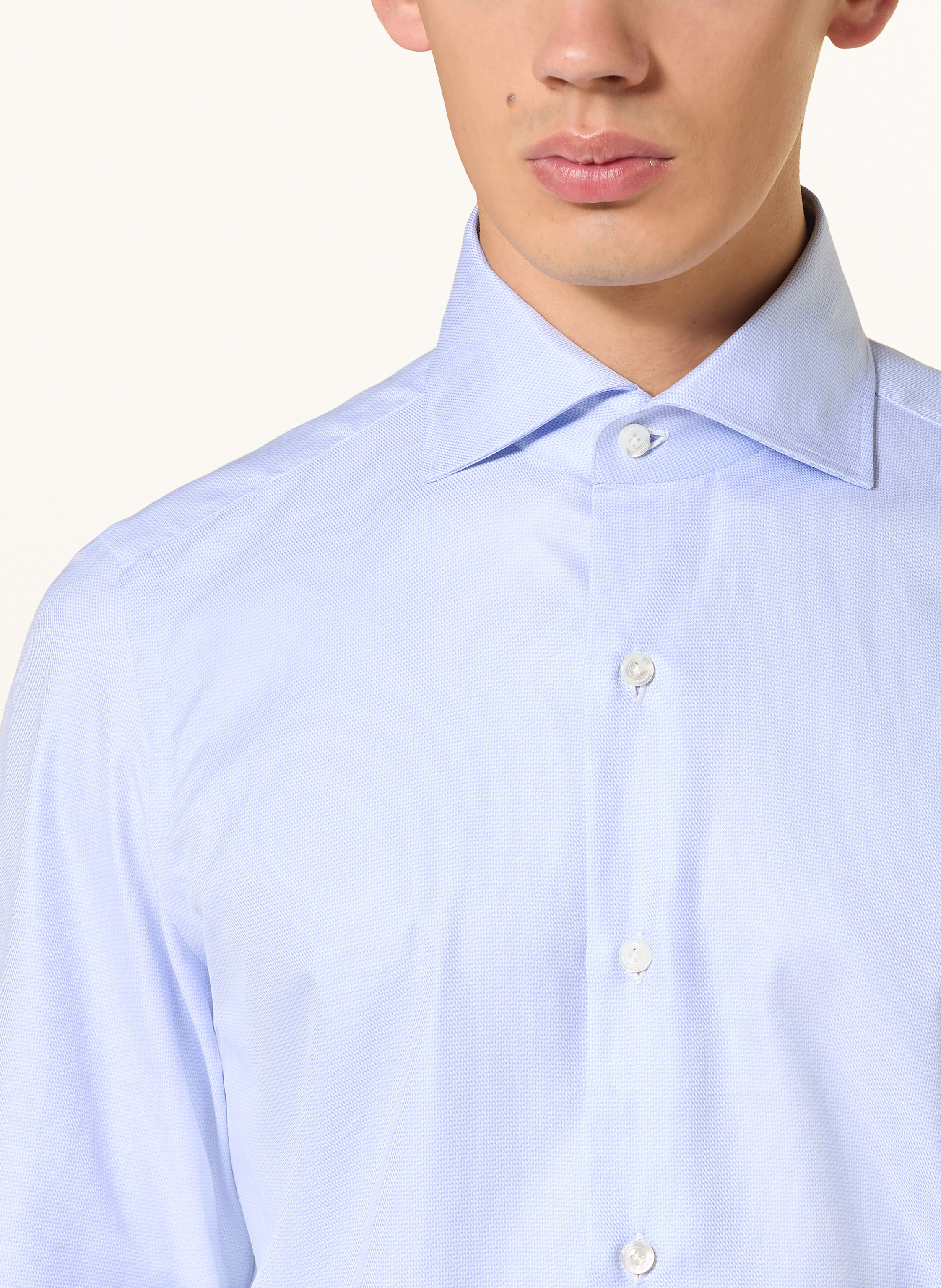 Thumbnail - Finamore 1925 Hemd Napoli Regular Fit blau