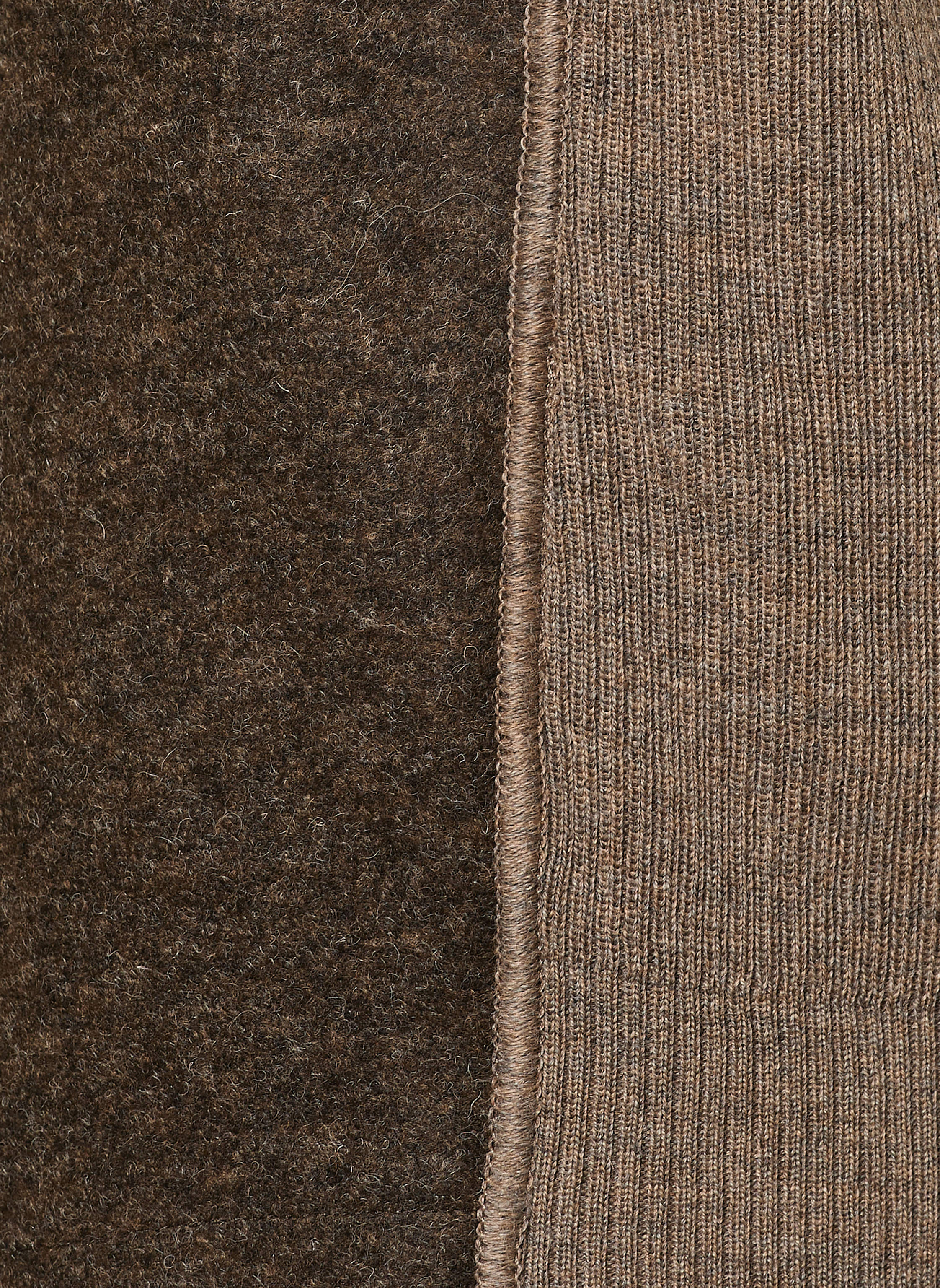 Thumbnail - Maerz Muenchen Strickweste Im Materialmix braun