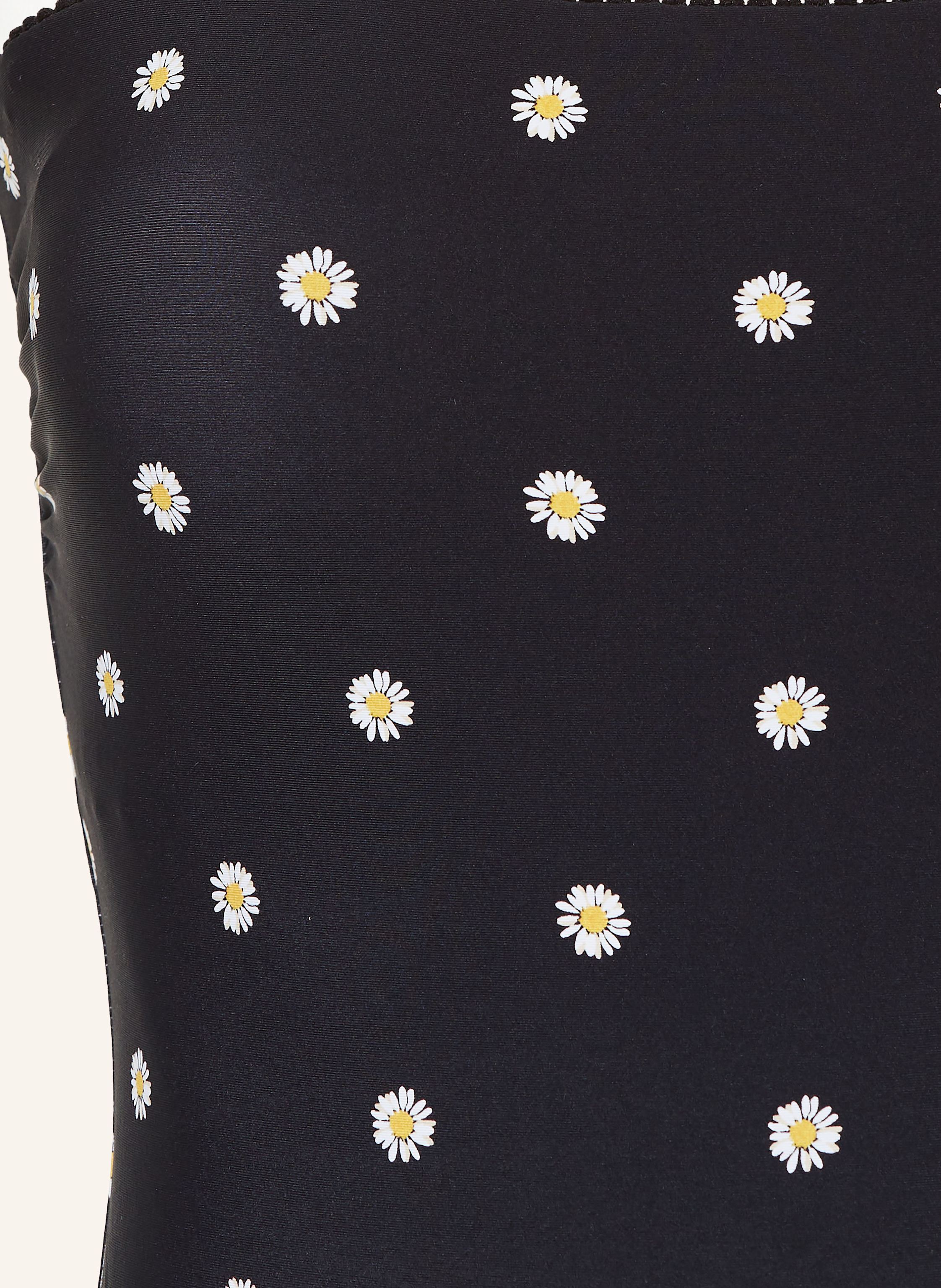 Thumbnail - Seafolly Bandeau-Badeanzug Daisychain schwarz