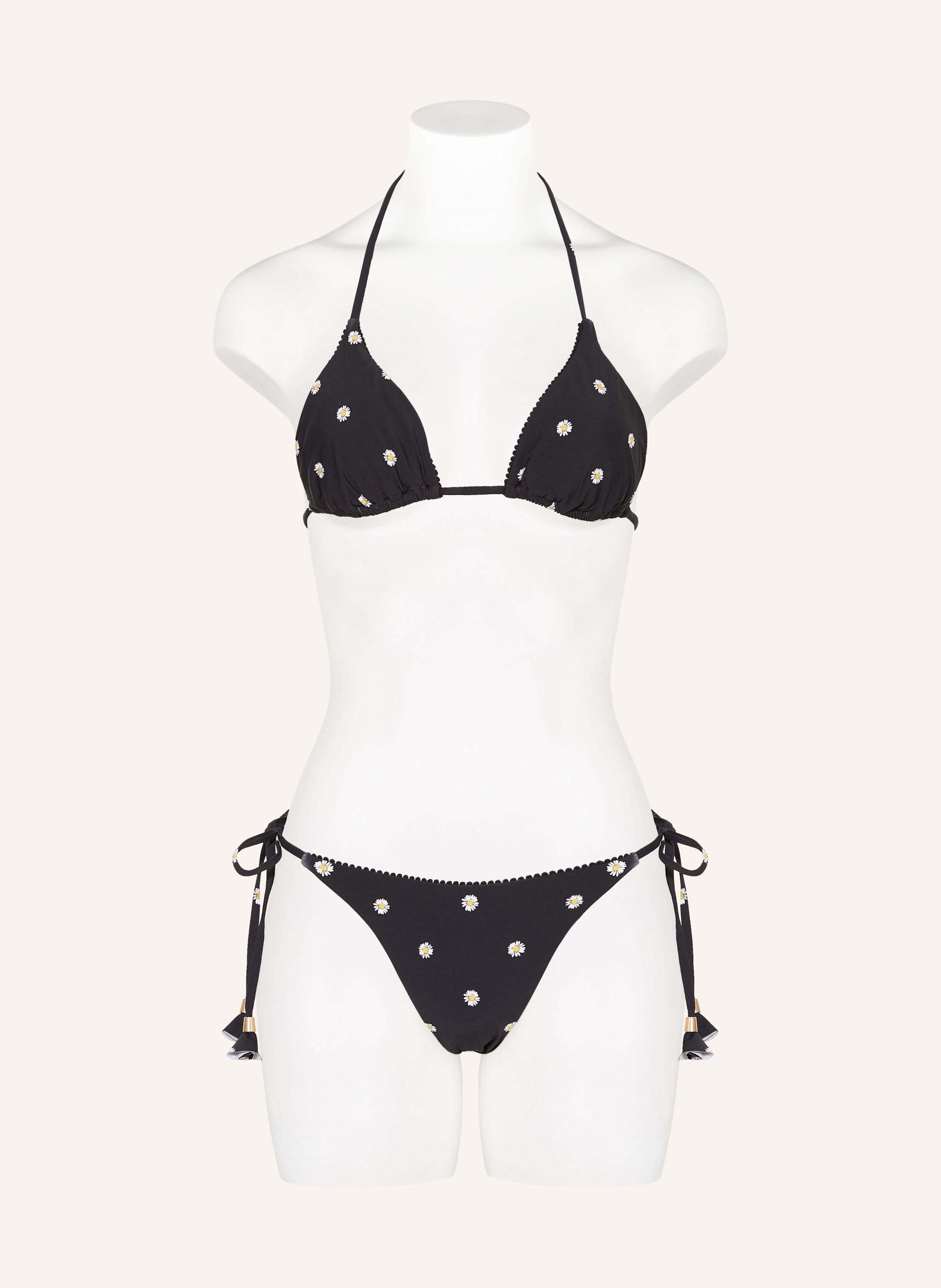 Thumbnail - Seafolly Triangel-Bikini-Top Daisychain schwarz
