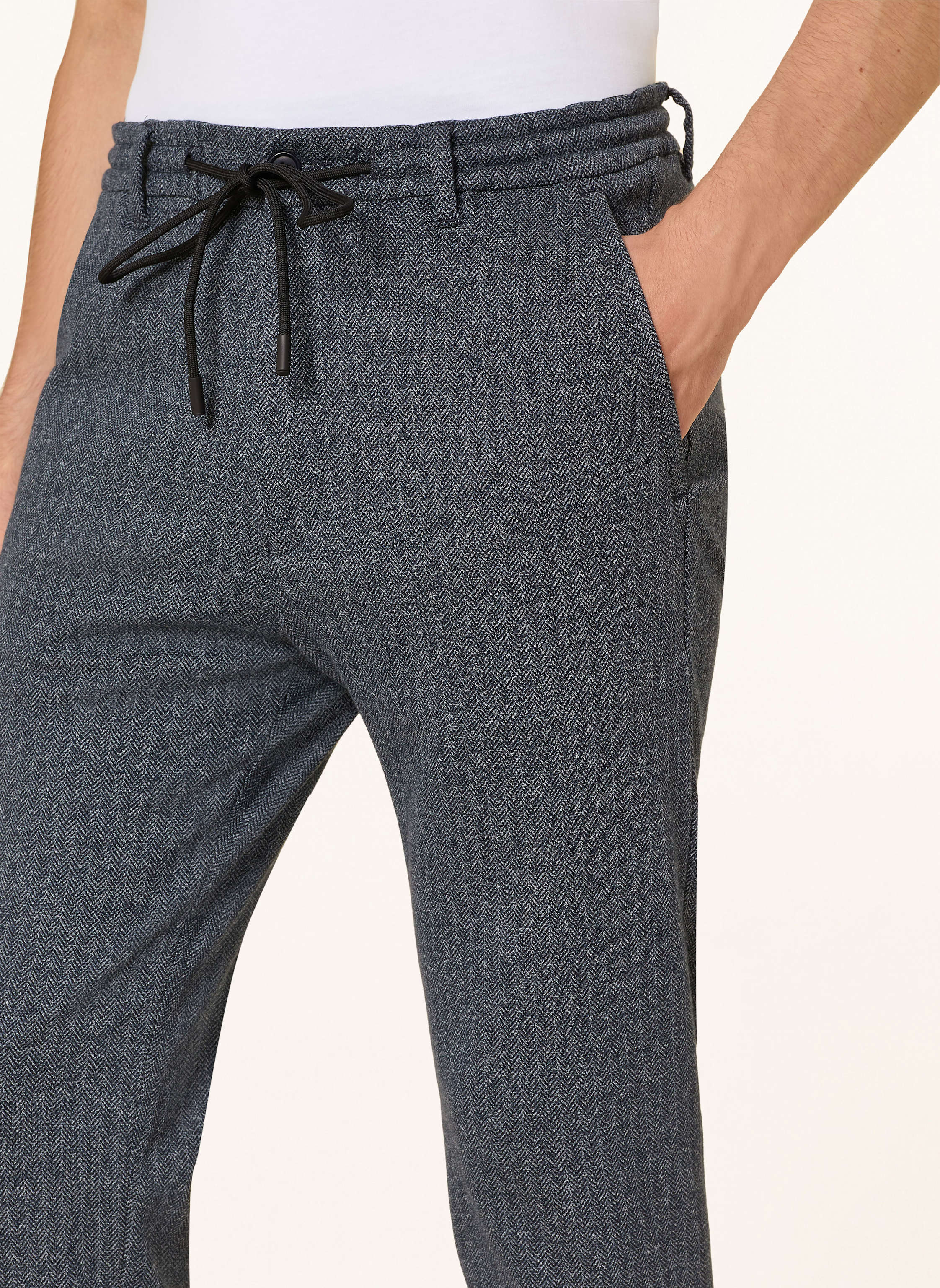 Thumbnail - Drykorn Hose Im Jogging-Stil Deger Regular Fit blau