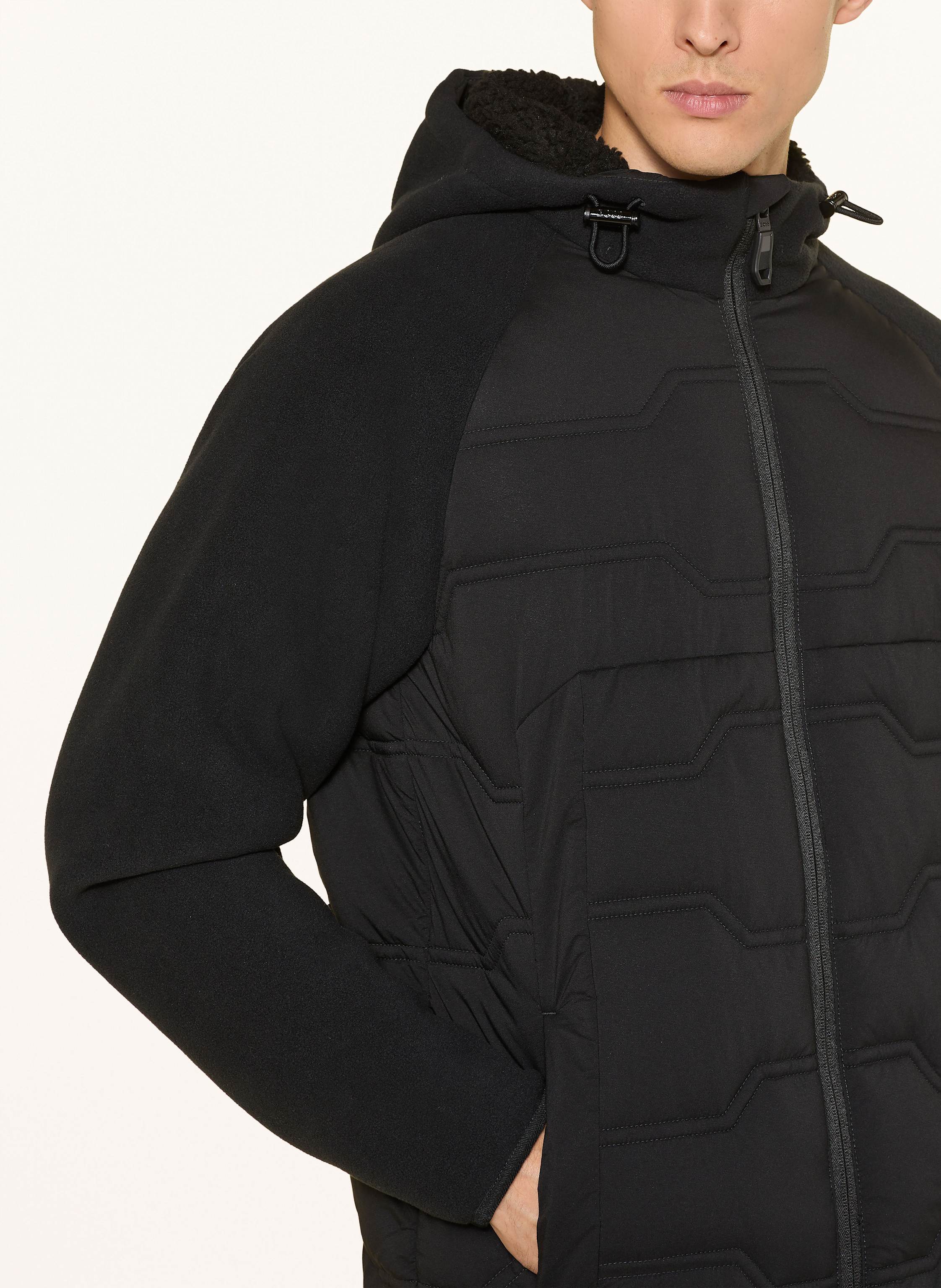 Thumbnail - Boss Steppjacke Ow_Hole19 Im Materialmix schwarz