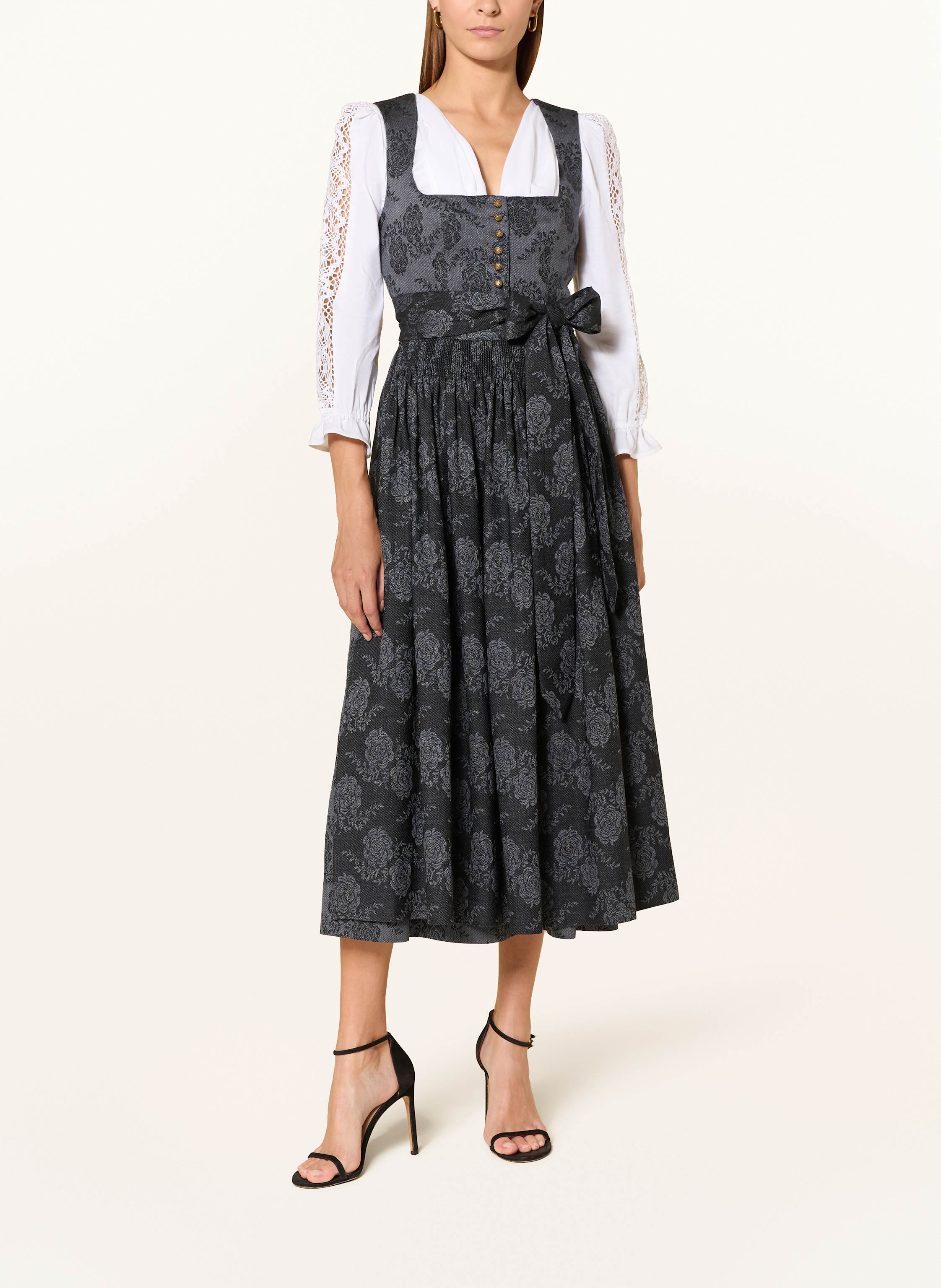 Thumbnail - Gottseidank Dirndlbluse Simone Mit Spitze Und Volants weiss