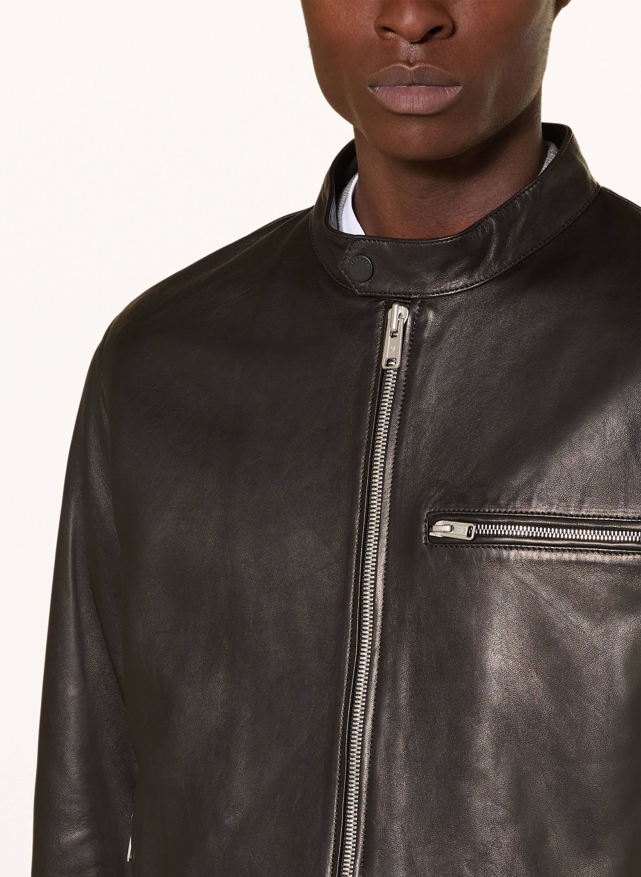 Thumbnail - Belstaff Lederjacke Track Racer schwarz