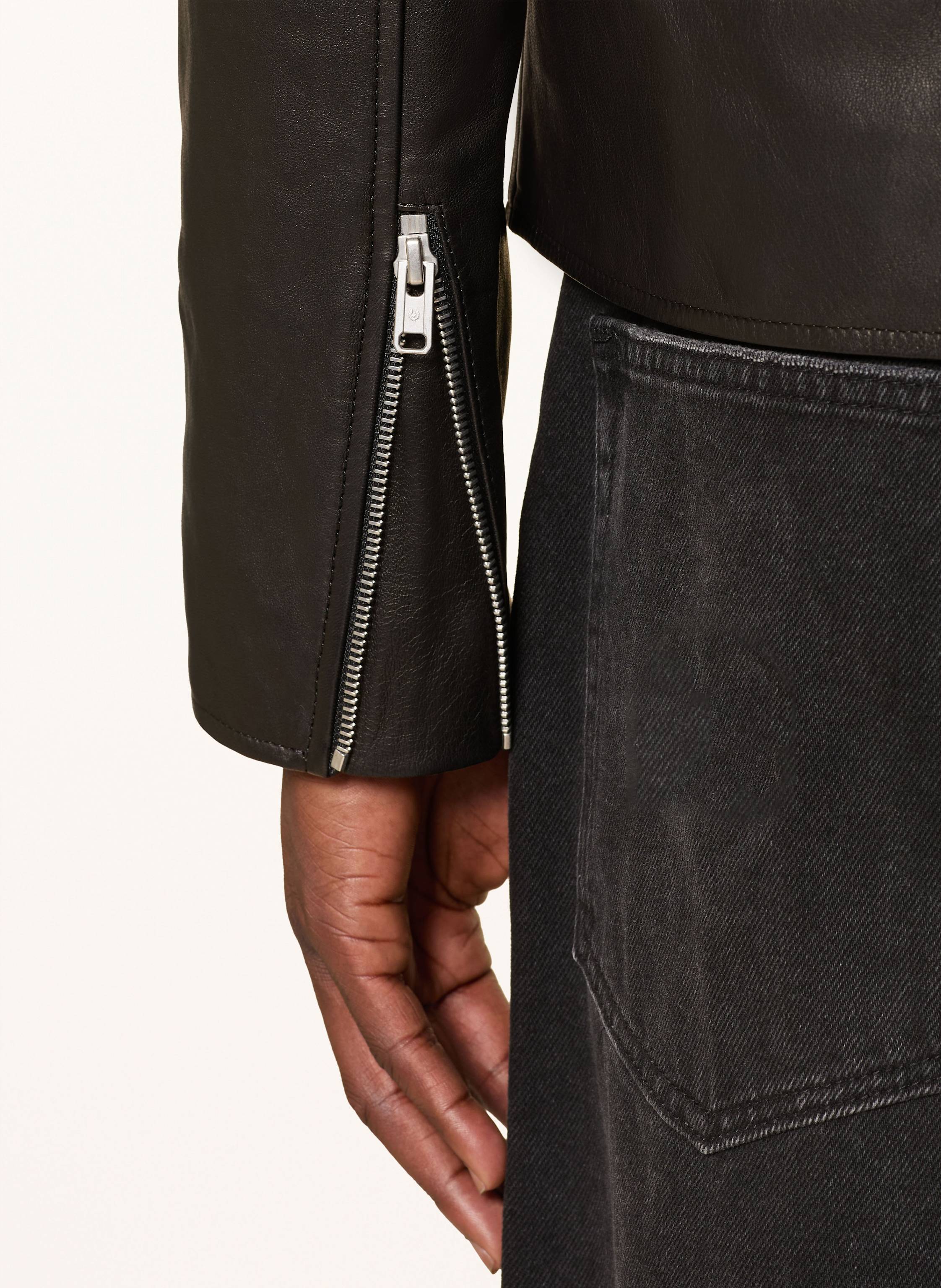 Thumbnail - Belstaff Lederjacke Track Racer schwarz
