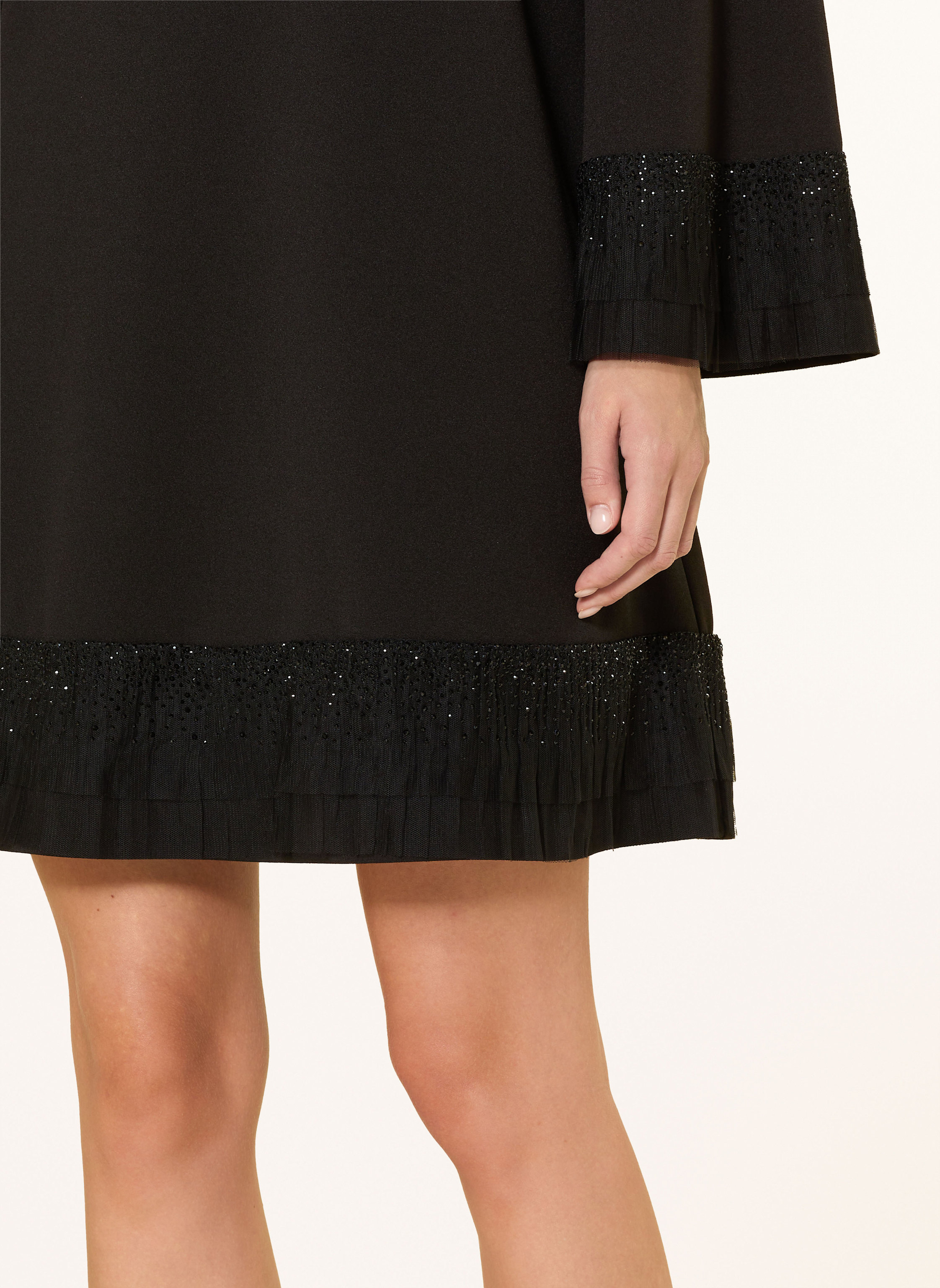 Thumbnail - Ana Alcazar Cocktailkleid Mit Schmucksteinen schwarz