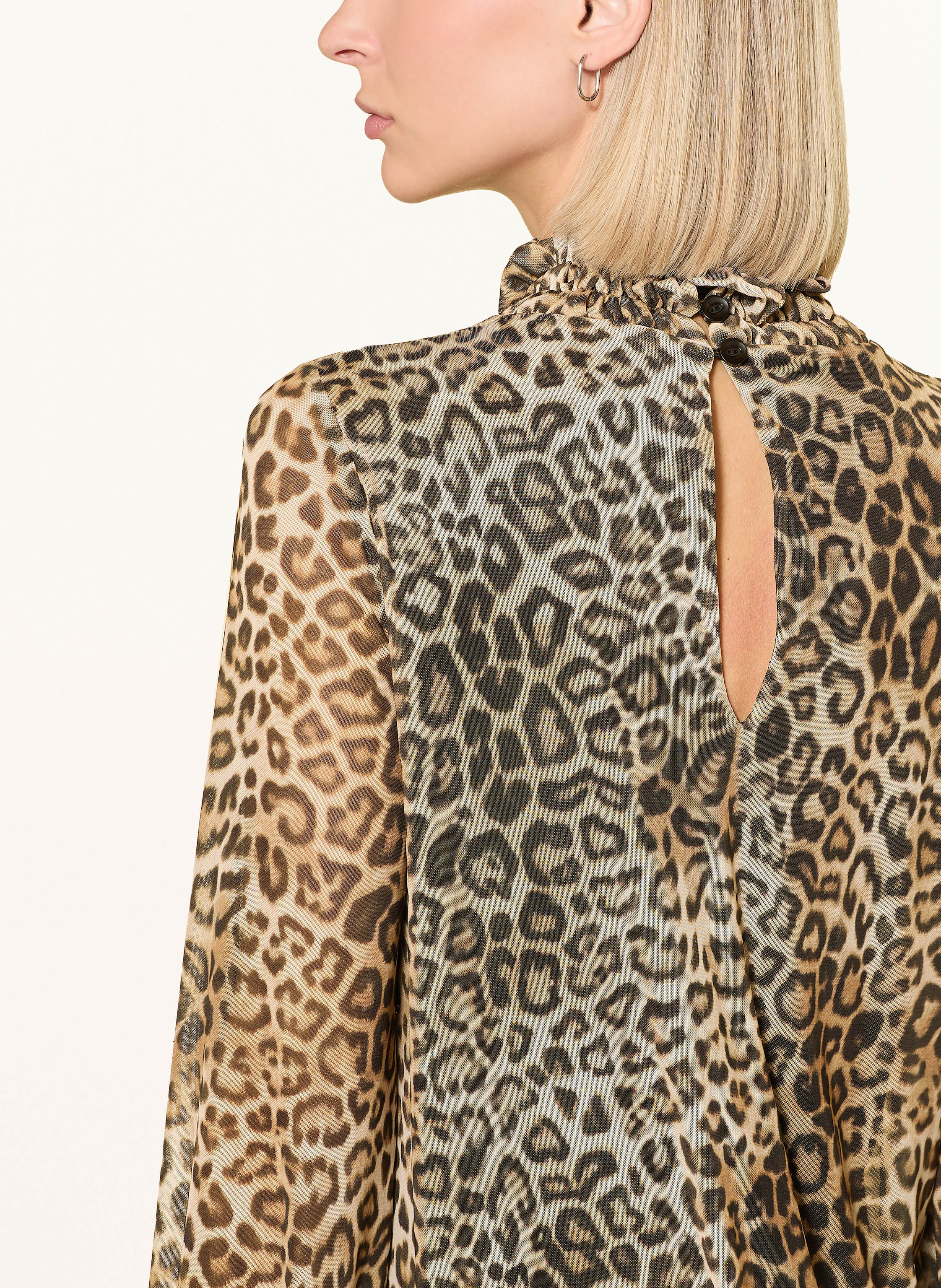 Thumbnail - Ana Alcazar Cocktailkleid Mit Rüschen beige