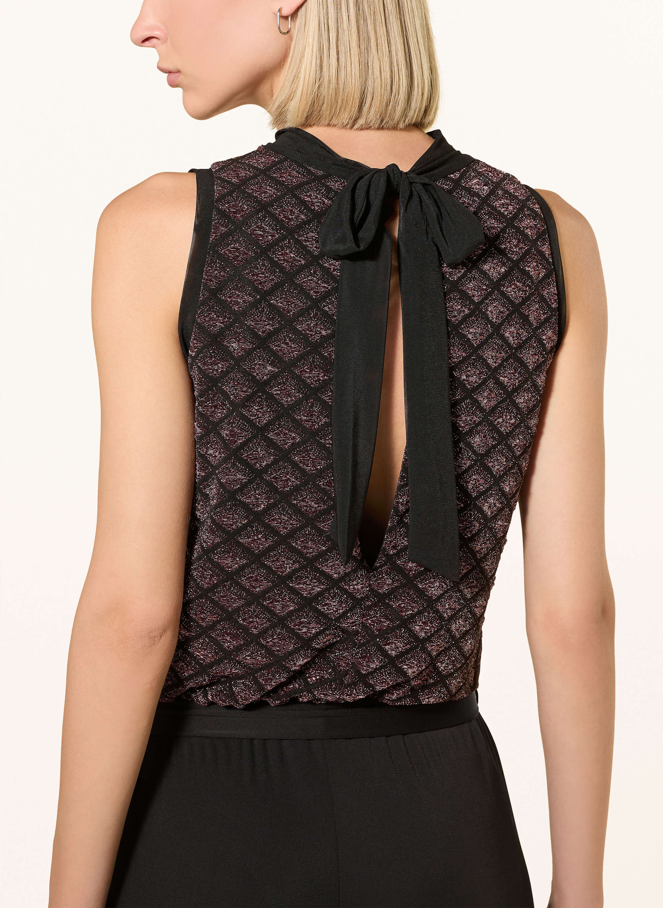 Thumbnail - Ana Alcazar Jumpsuit Mit Glitzergarn schwarz