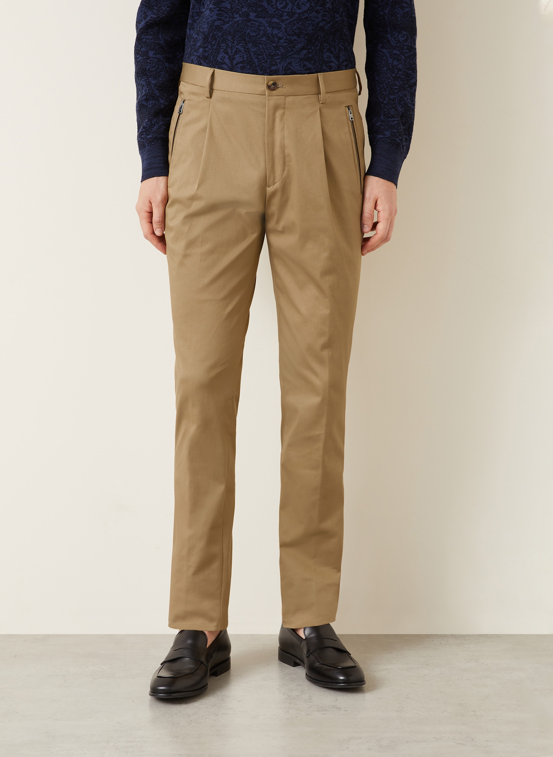 Thumbnail - Etro Chino Slim Fit beige