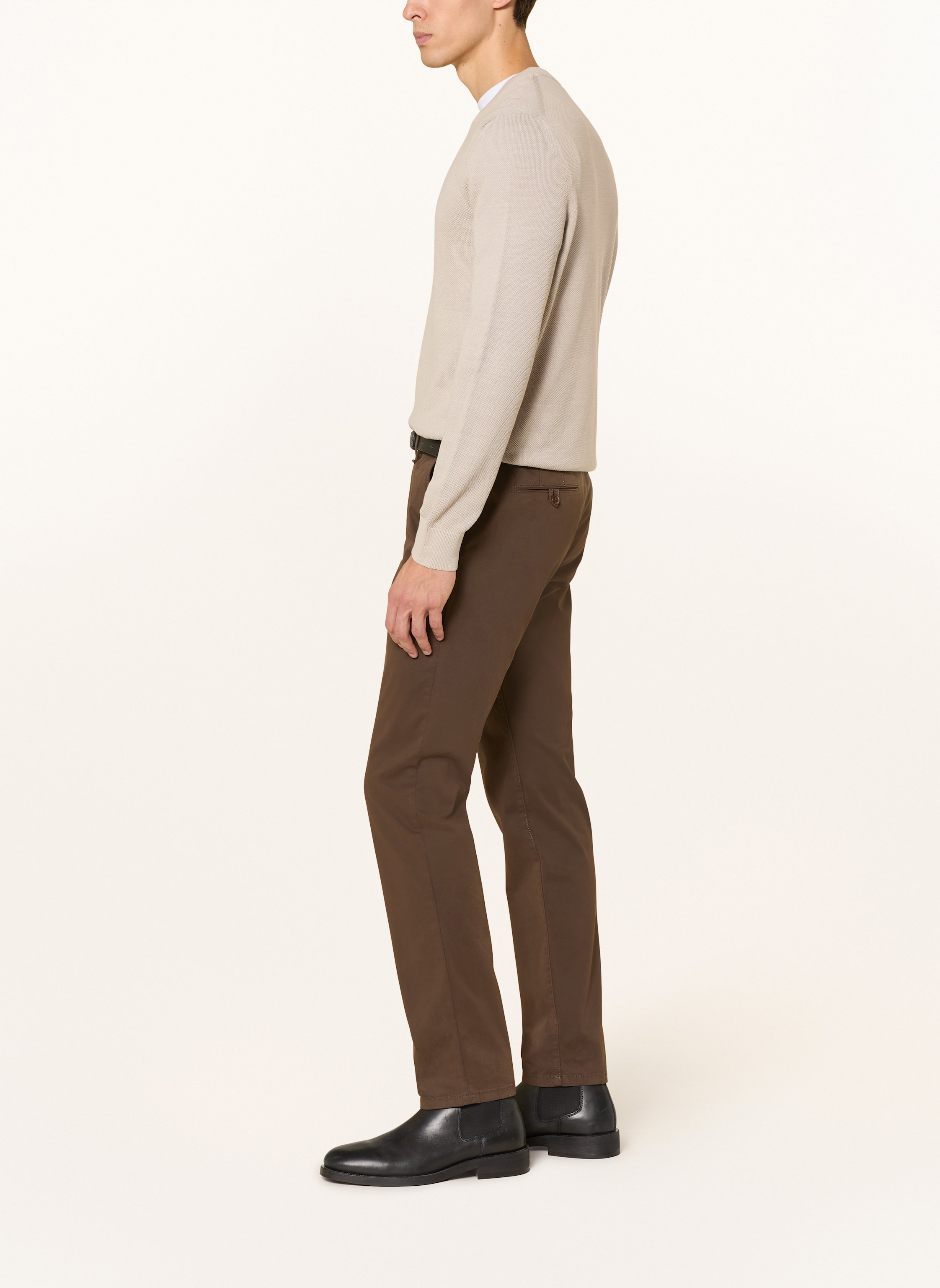 Thumbnail - Alberto Chino Lou-Gabardine Regular Fit braun