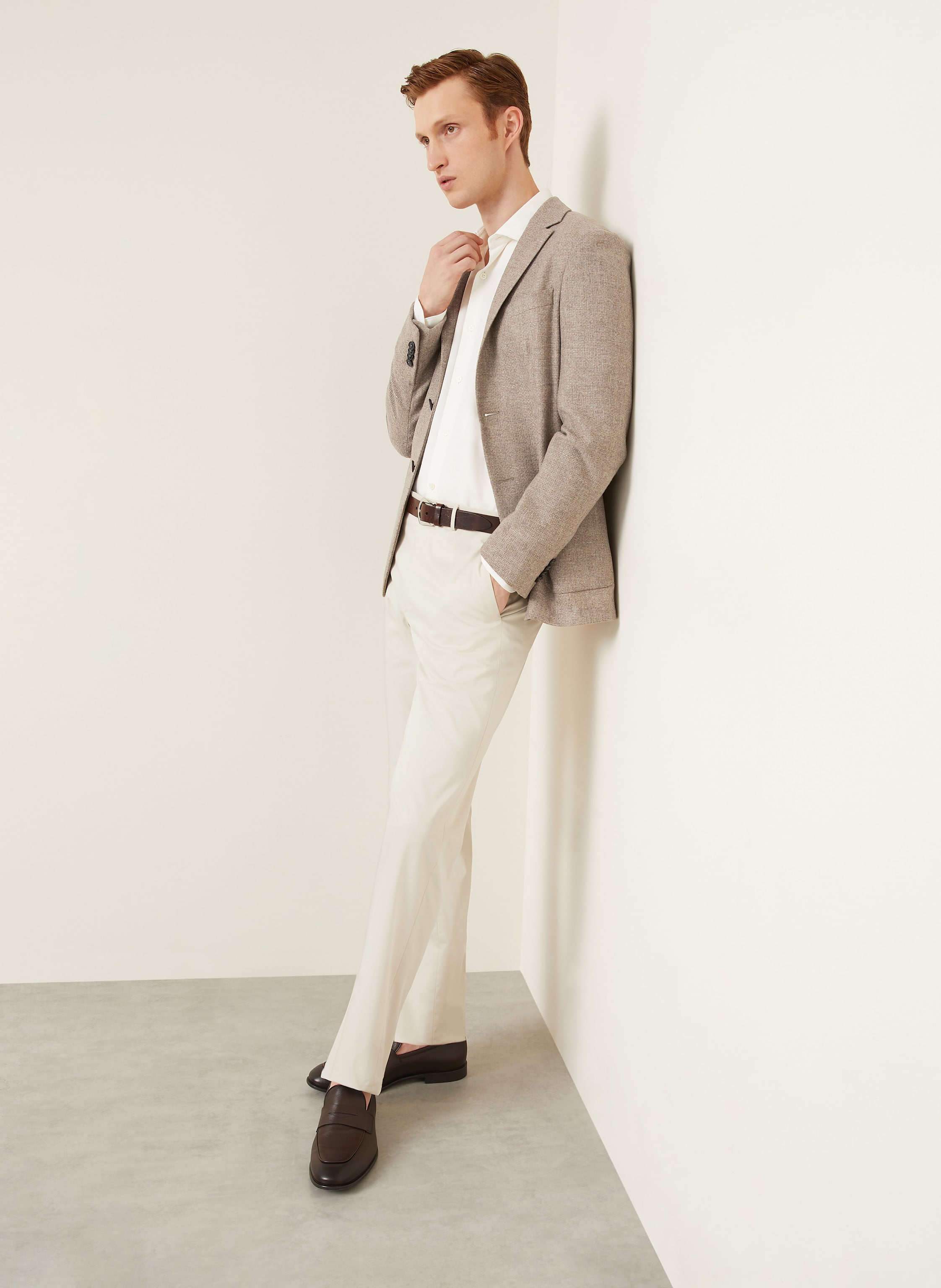 Thumbnail - Zegna Chino Regular Fit weiss