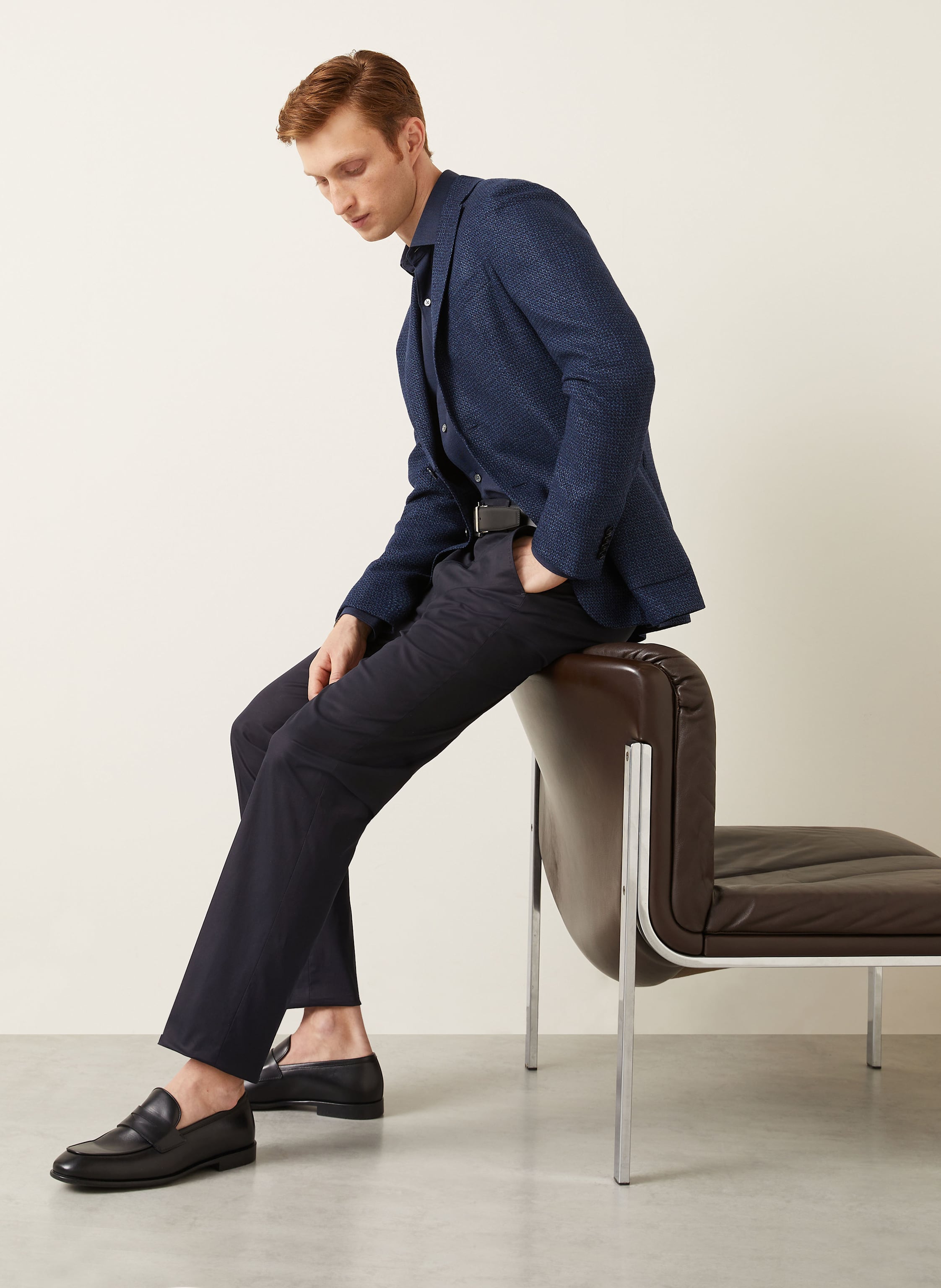 Thumbnail - Zegna Chino Regular Fit blau