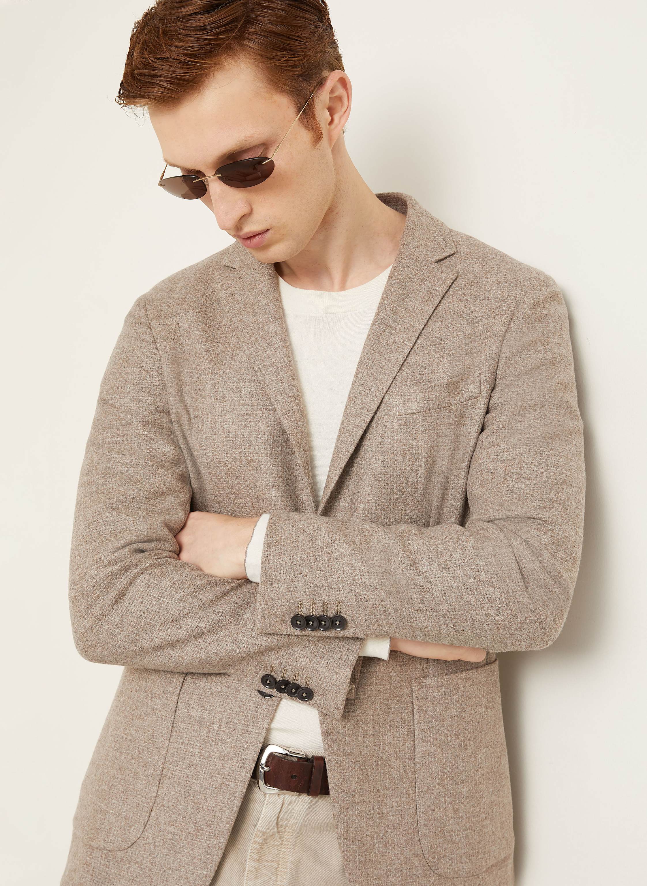 Thumbnail - Zegna Sakko Extra Slim Fit beige