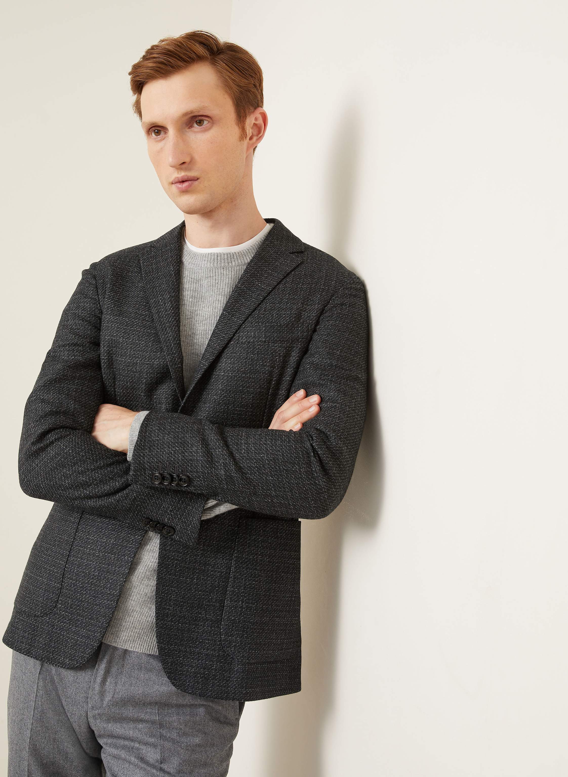 Thumbnail - Zegna Sakko Extra Slim Fit grau