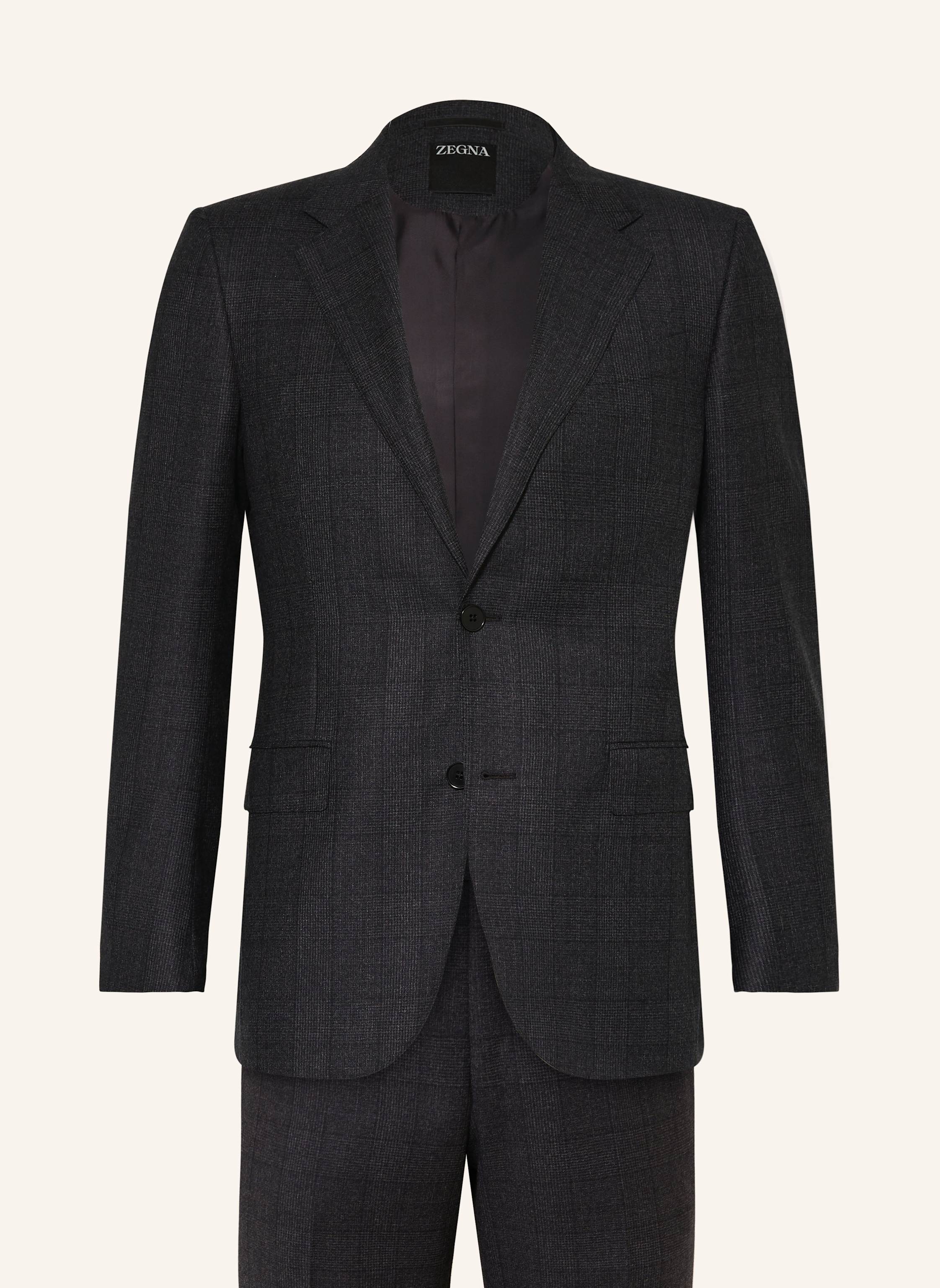 Zegna Zegna Anzug Extra Slim Fit schwarz in SCHWARZ / DUNKELGRAU