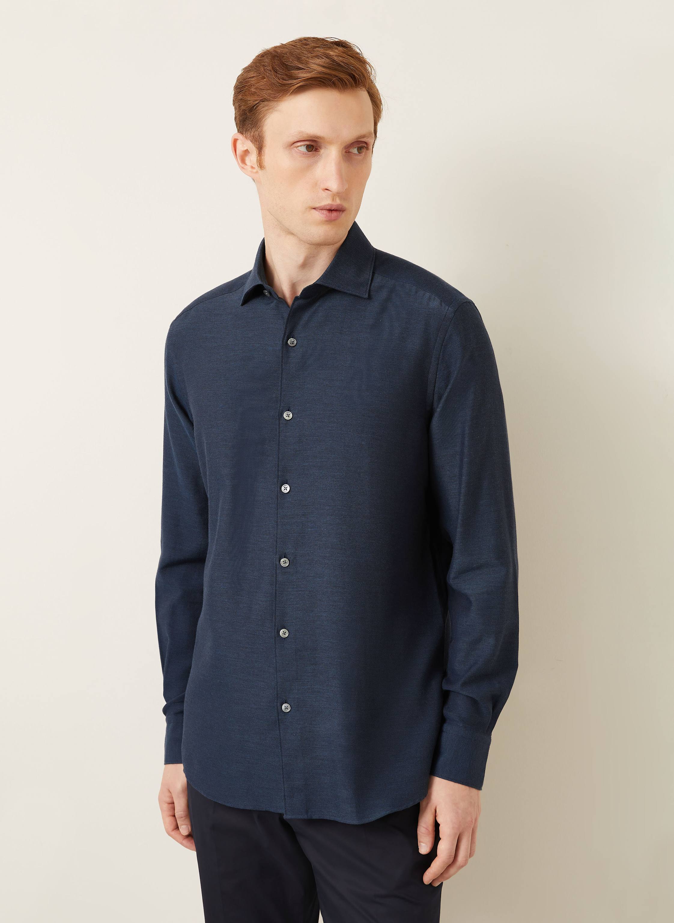 Thumbnail - Zegna Hemd Regular Fit blau