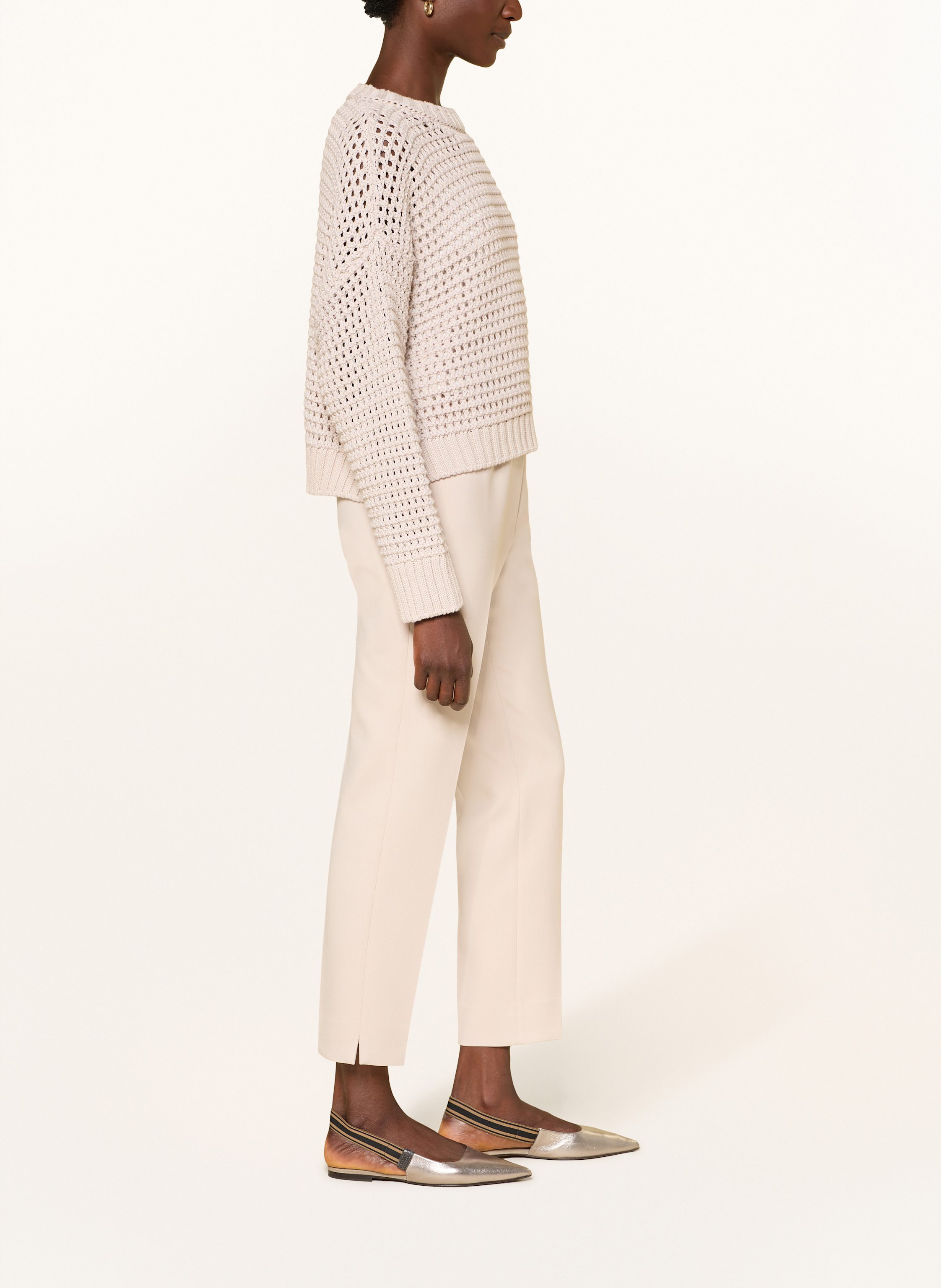 Thumbnail - Peserico Marlenehose beige