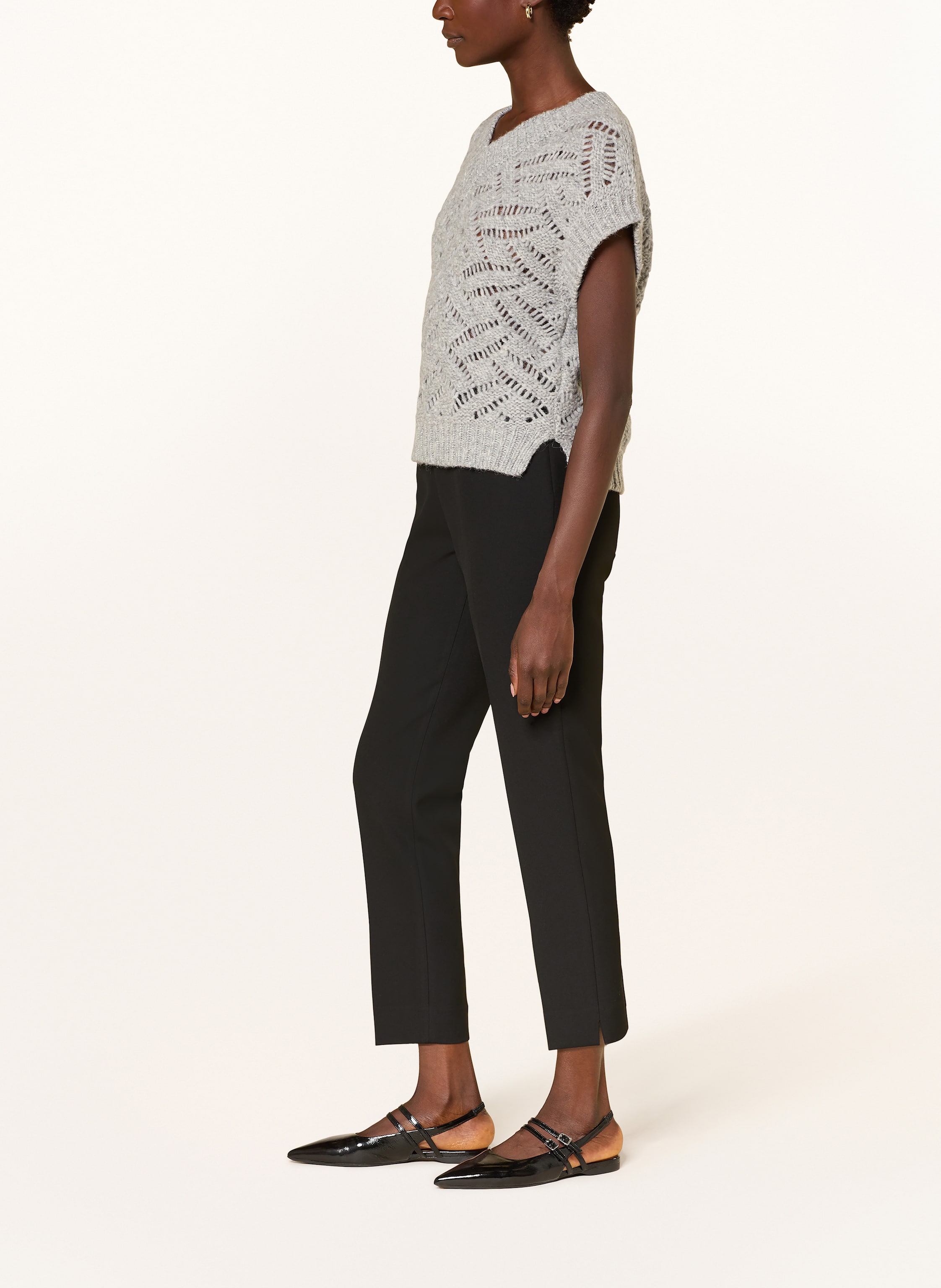 Thumbnail - Peserico Marlenehose schwarz