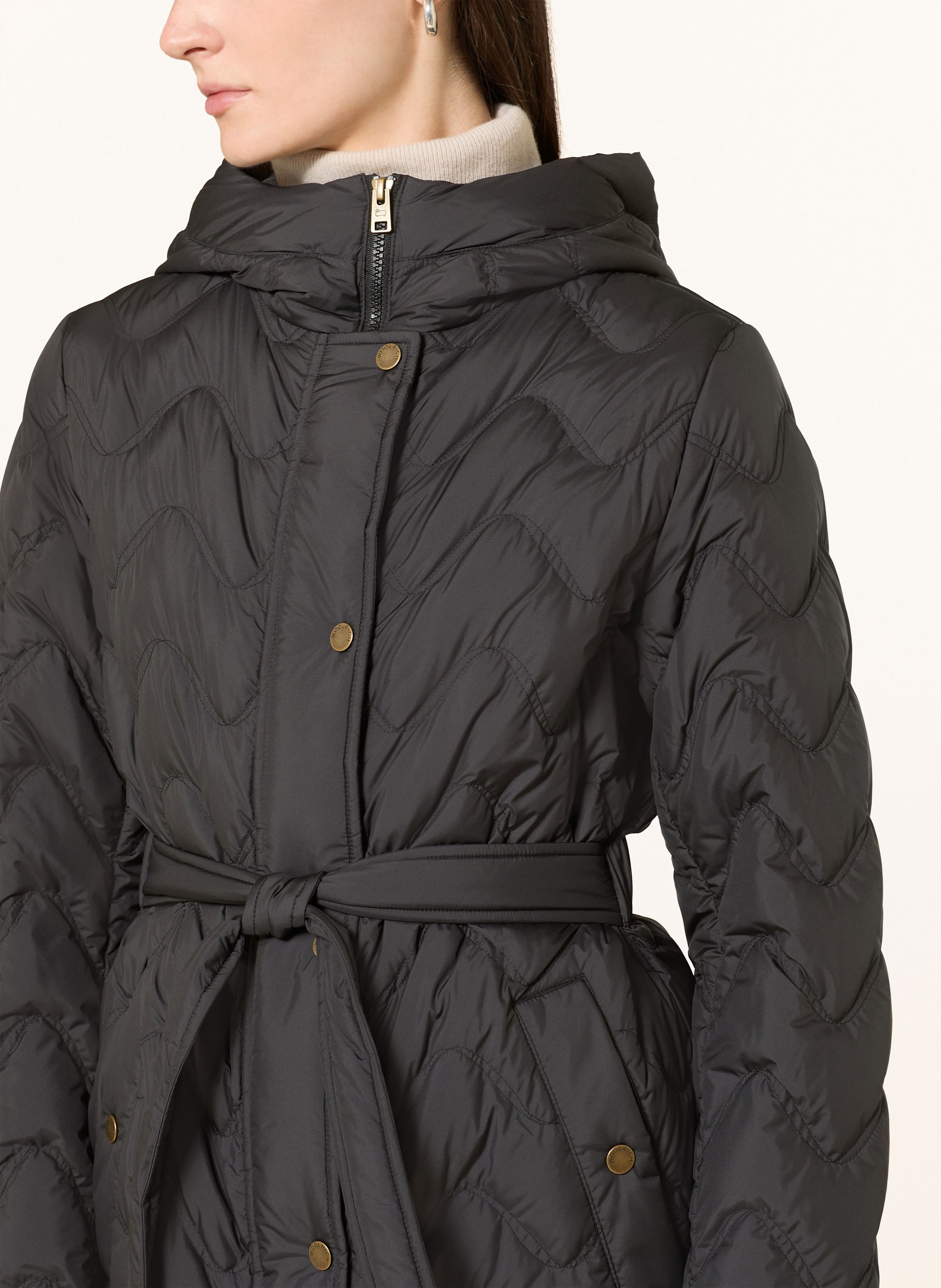 Thumbnail - Woolrich Daunenmantel Heritage schwarz