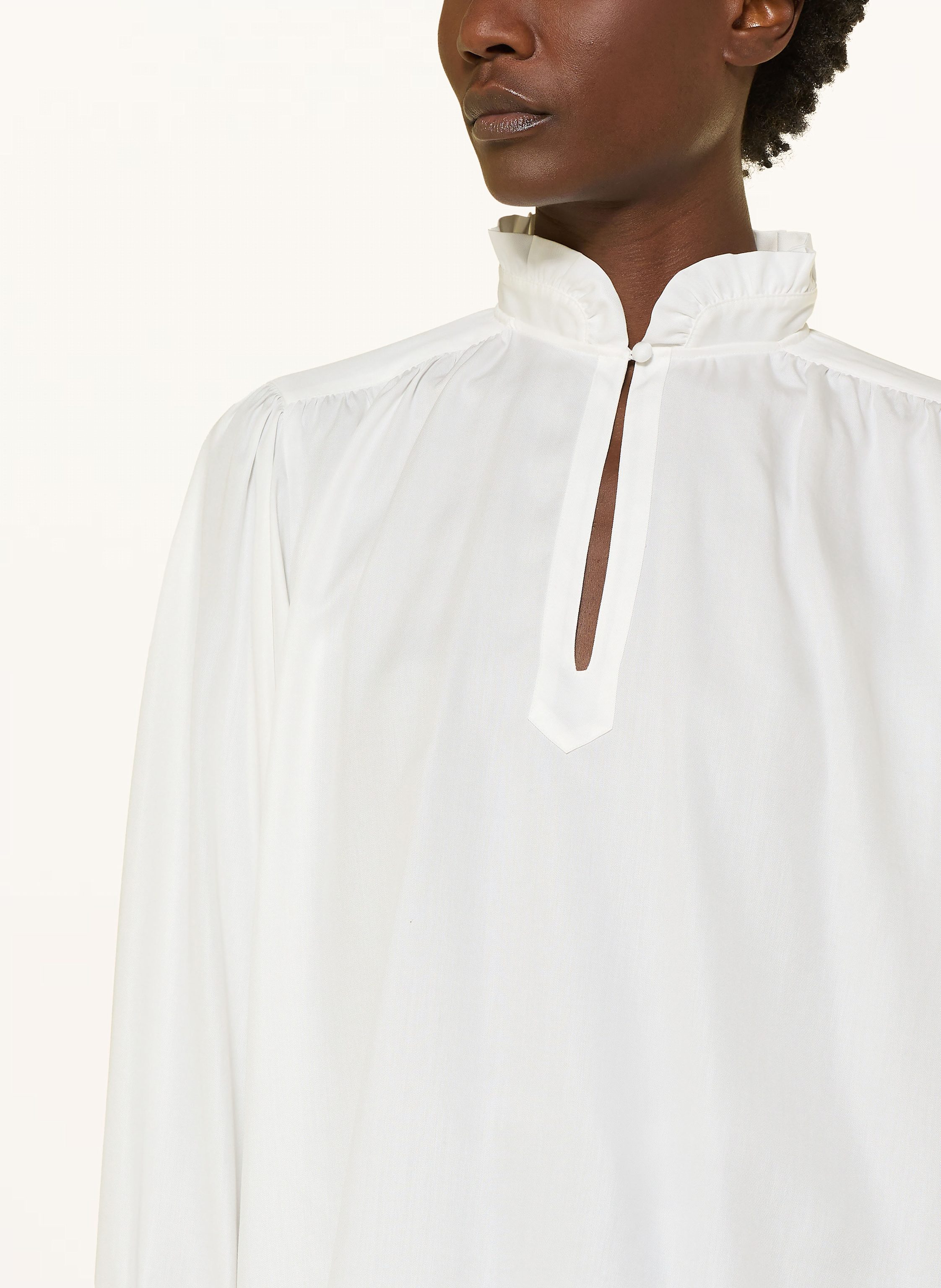 Thumbnail - Soluzione Blusenshirt Mit Rüschen weiss