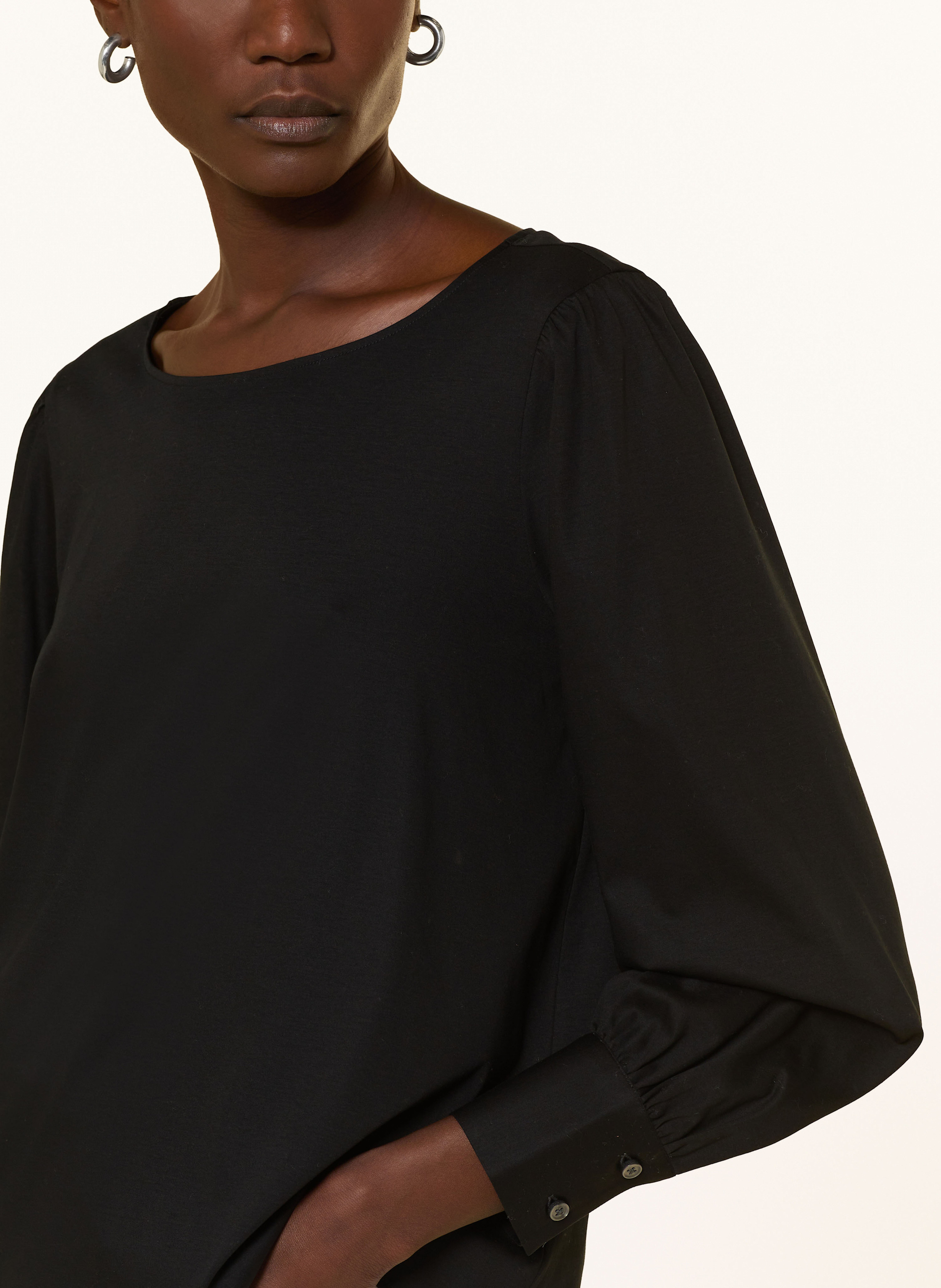 Thumbnail - Soluzione Bluse Mit Volants schwarz