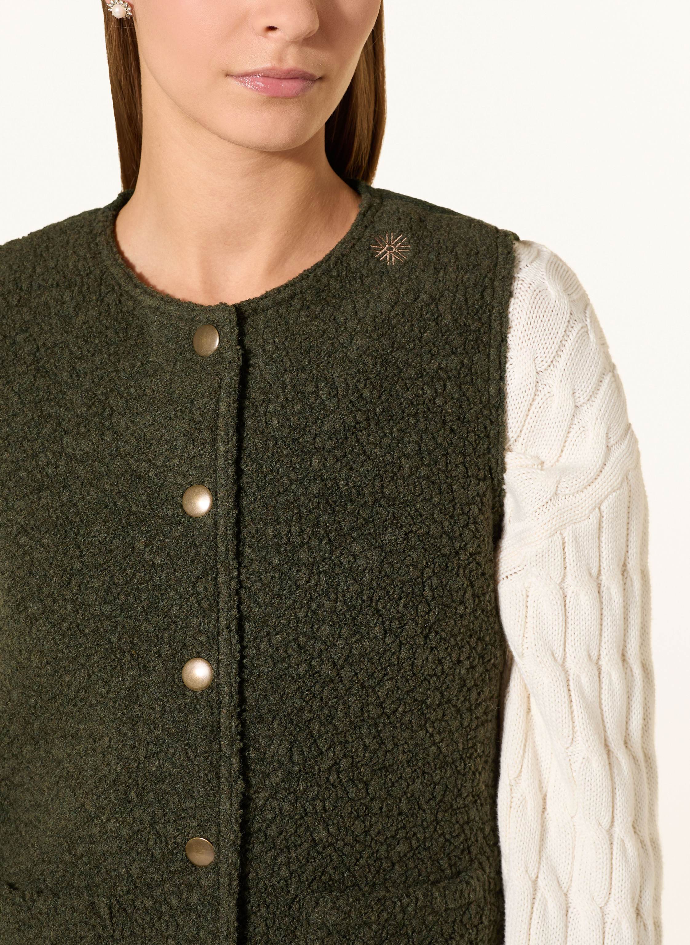 Thumbnail - Grasegger Teddyfell-Weste gruen